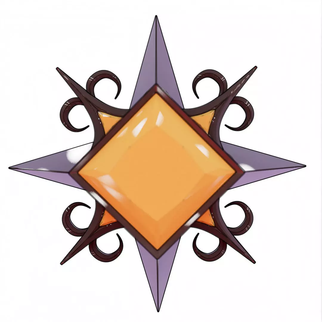 V Rising 3D Pendant Jewelry 3D model_0