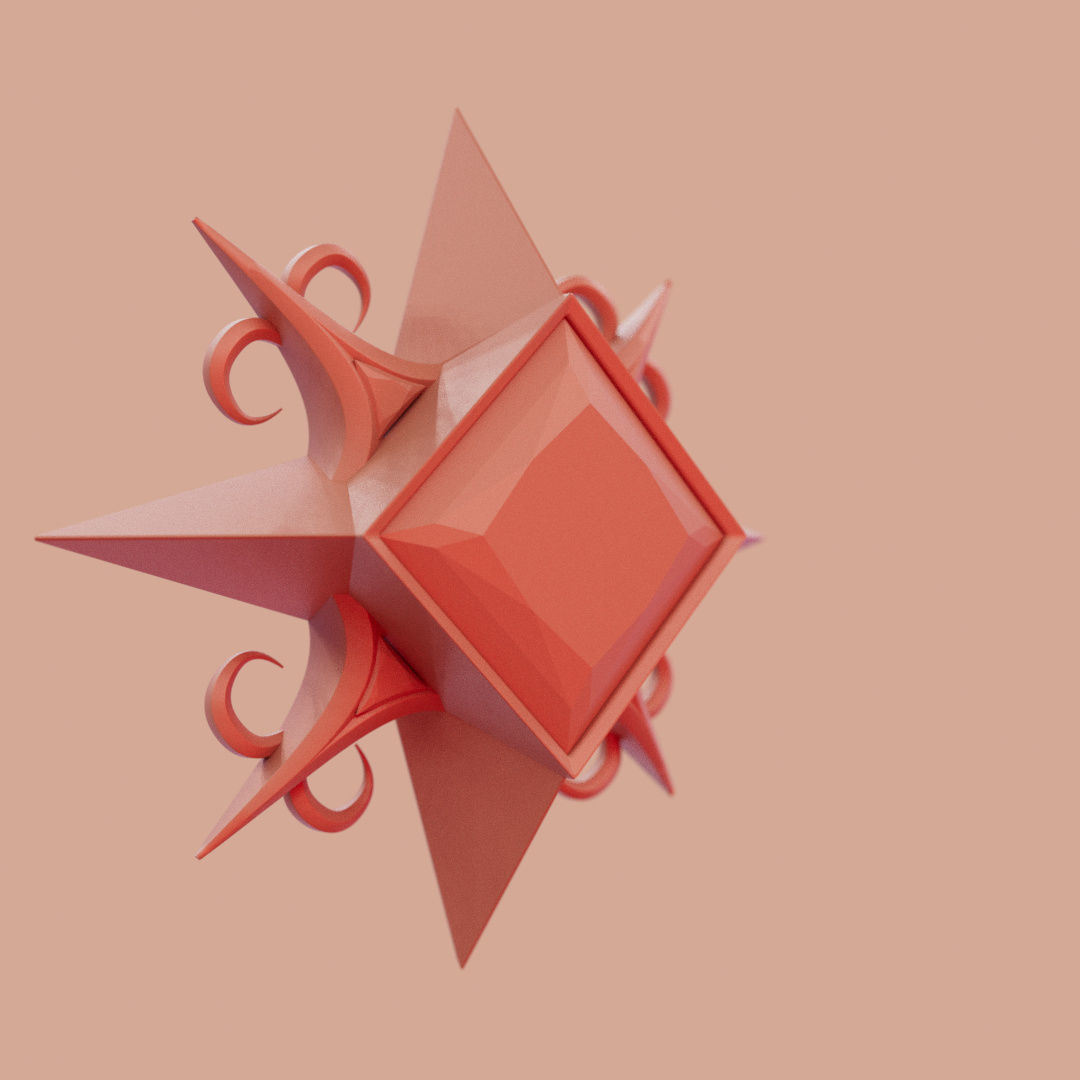 V Rising 3D Pendant Jewelry 3D model_23