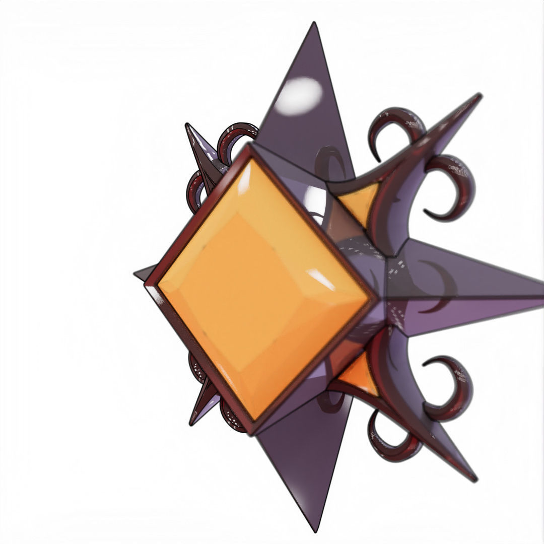 V Rising 3D Pendant Jewelry 3D model_24