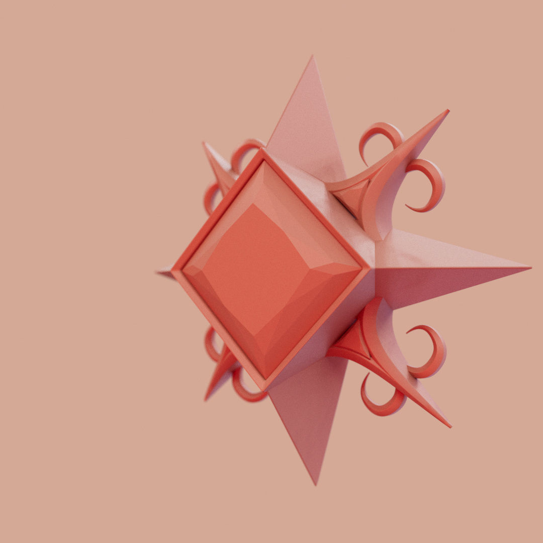 V Rising 3D Pendant Jewelry 3D model_15