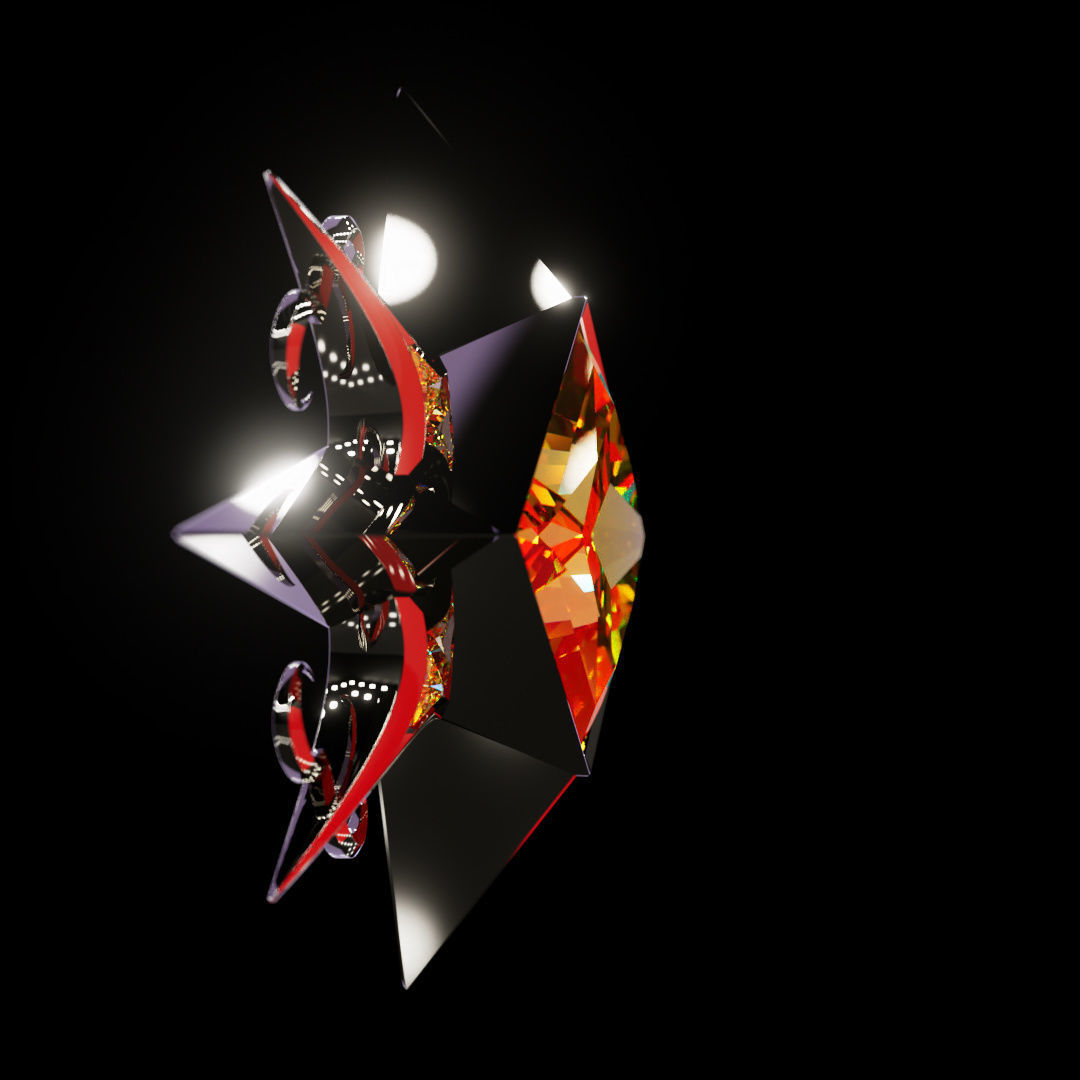 V Rising 3D Pendant Jewelry 3D model_12