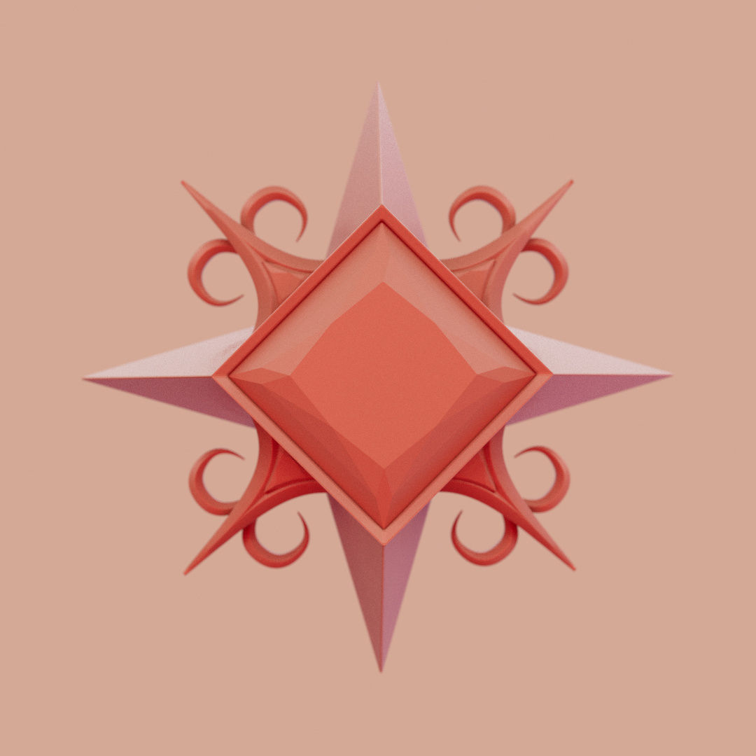 V Rising 3D Pendant Jewelry 3D model_14