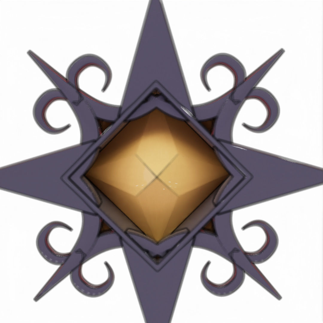 V Rising 3D Pendant Jewelry 3D model_28