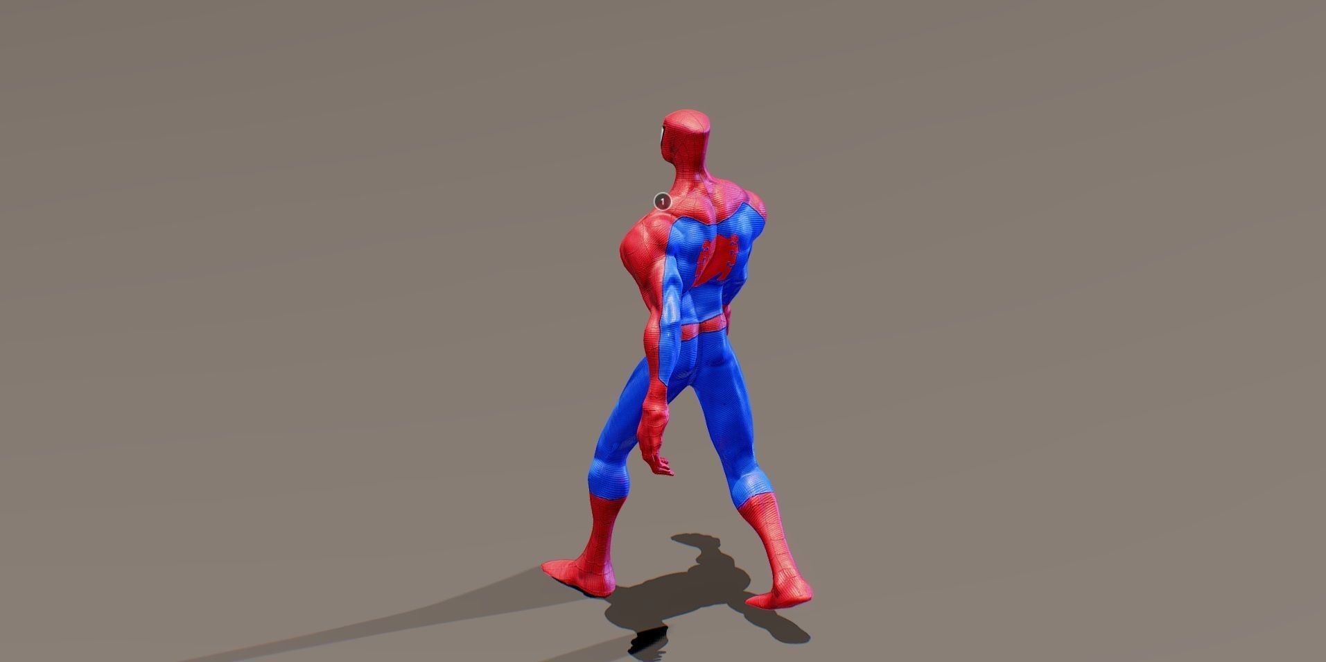 Spider Man Gameready Low-poly 3D model_4