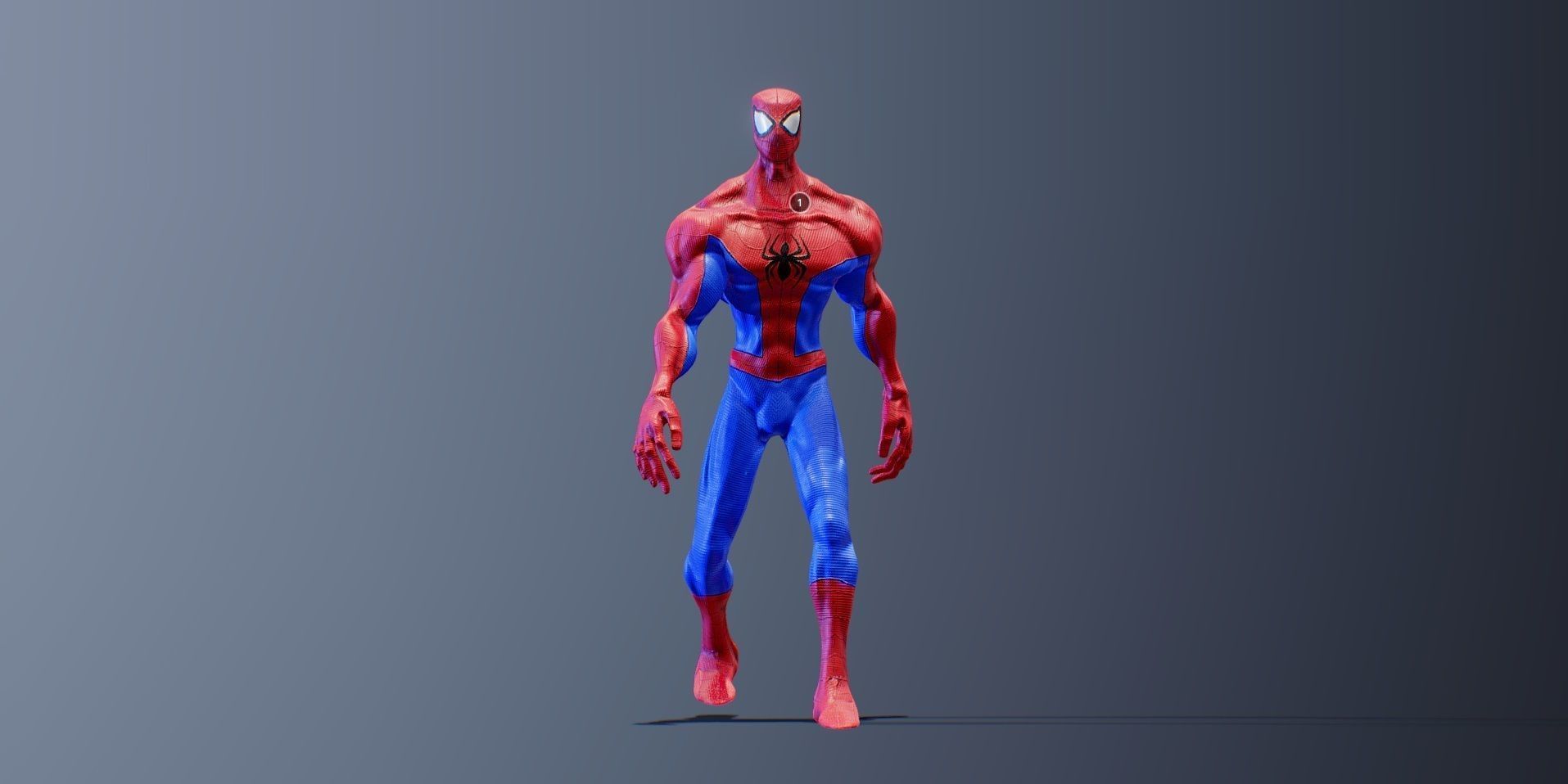 Spider Man Gameready Low-poly 3D model_1