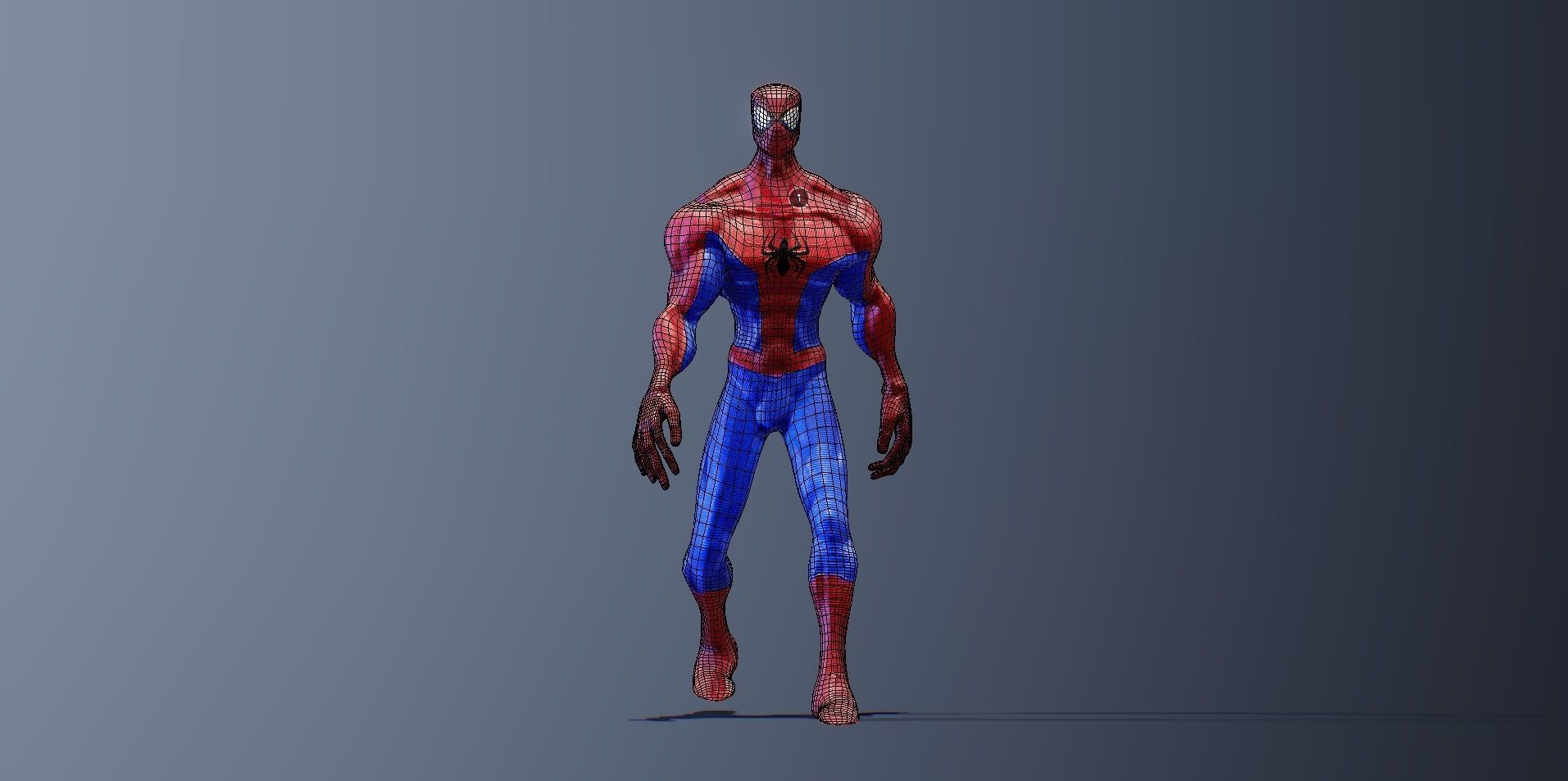 Spider Man Gameready Low-poly 3D model_2