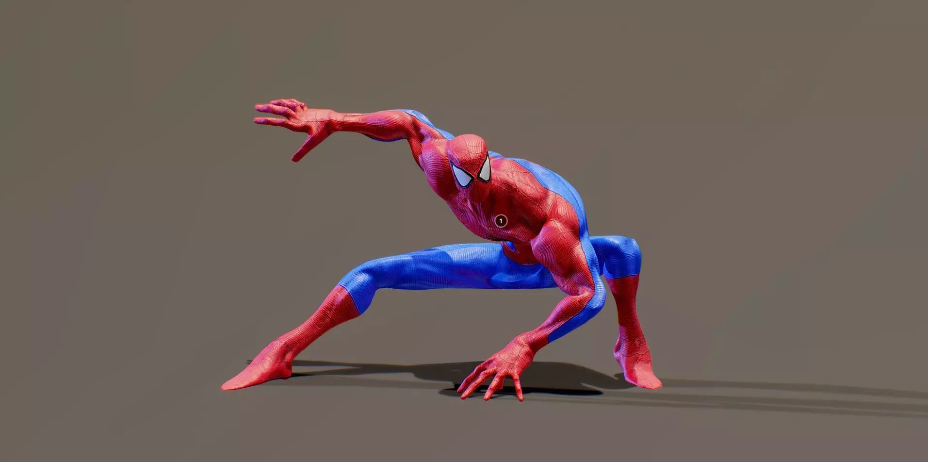 Spider Man Gameready Low-poly 3D model_0
