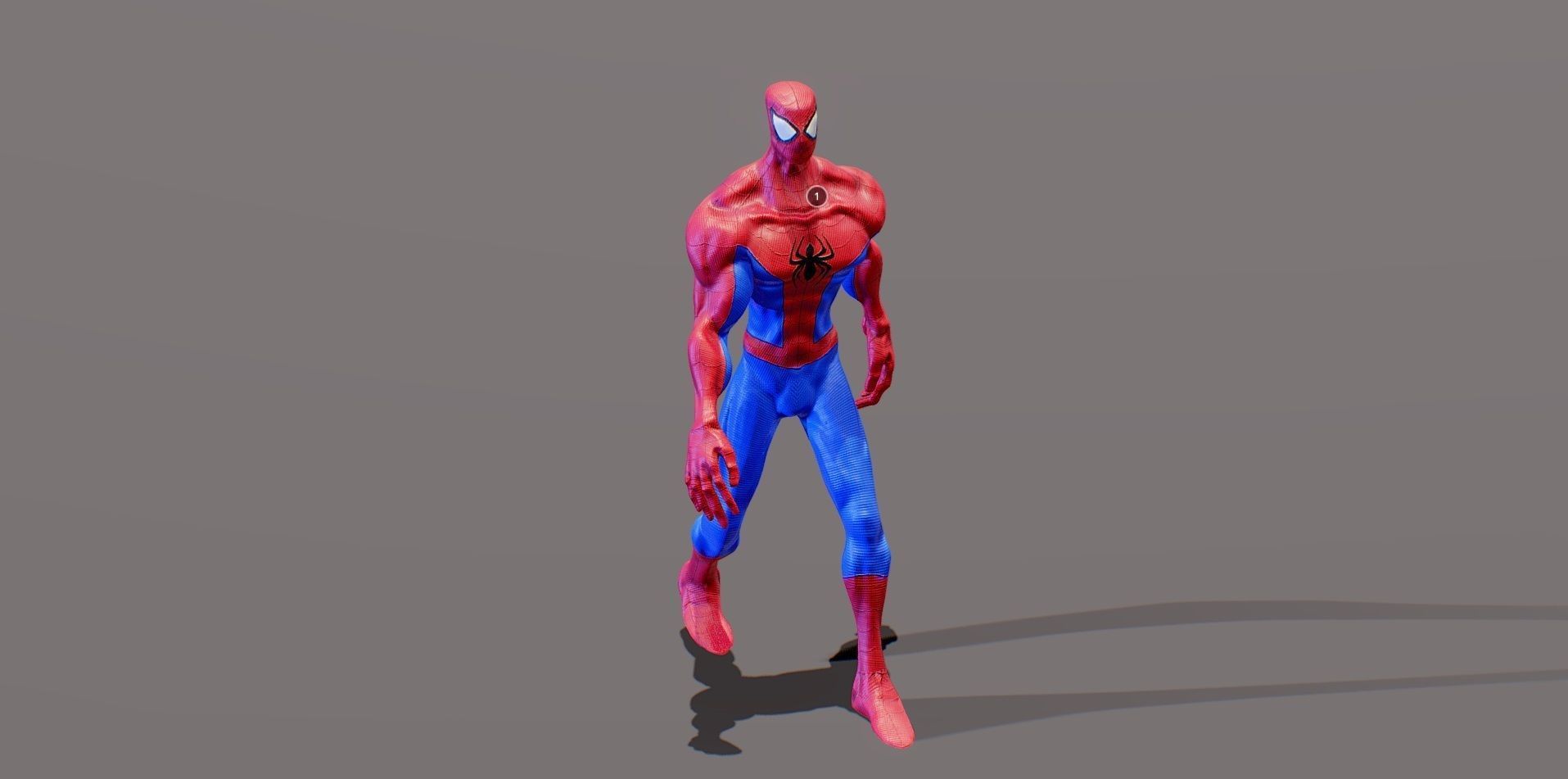 Spider Man Gameready Low-poly 3D model_3