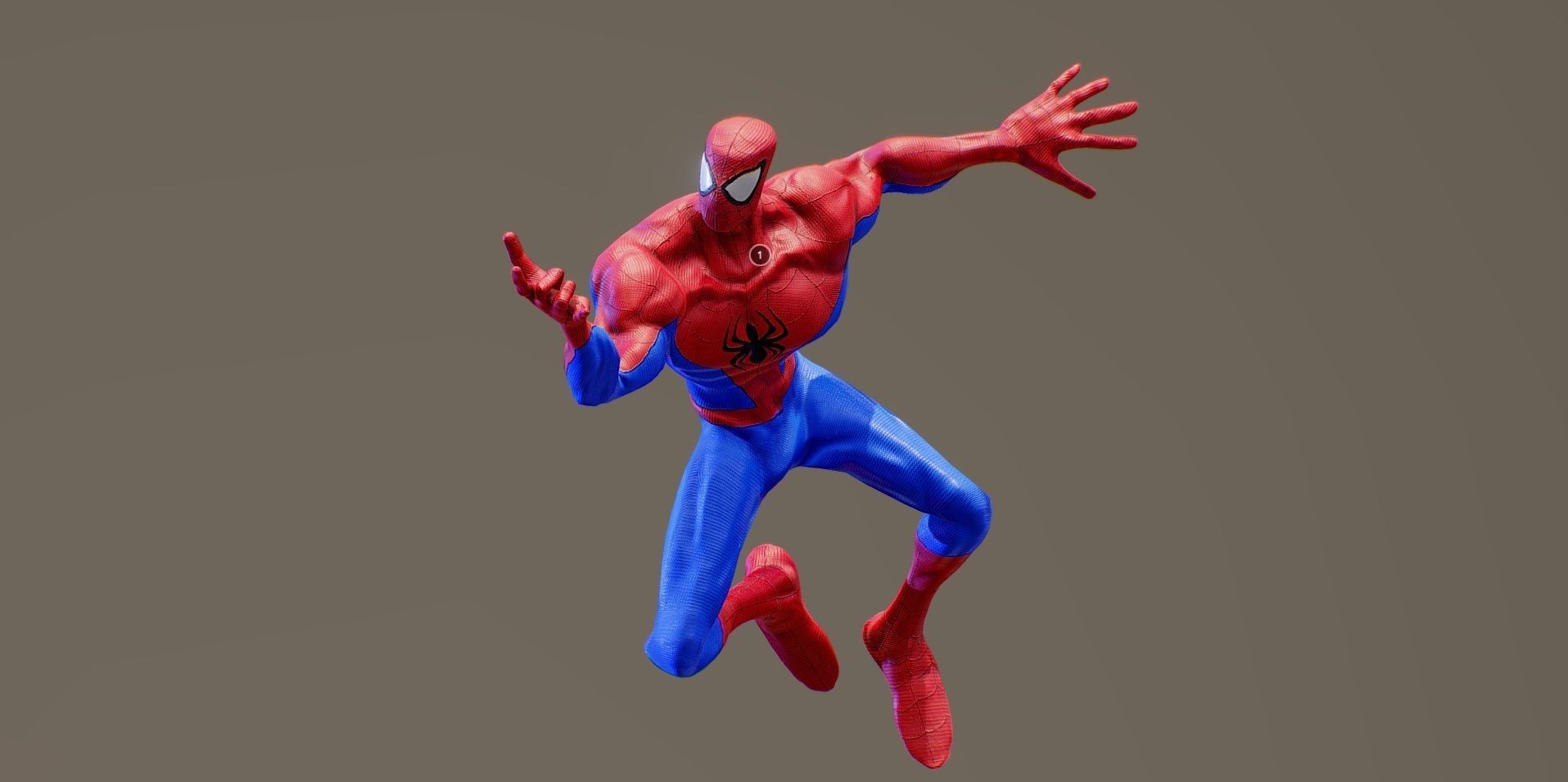 Spider Man Gameready Low-poly 3D model_5