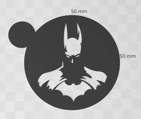 Coffee Batman Stencil