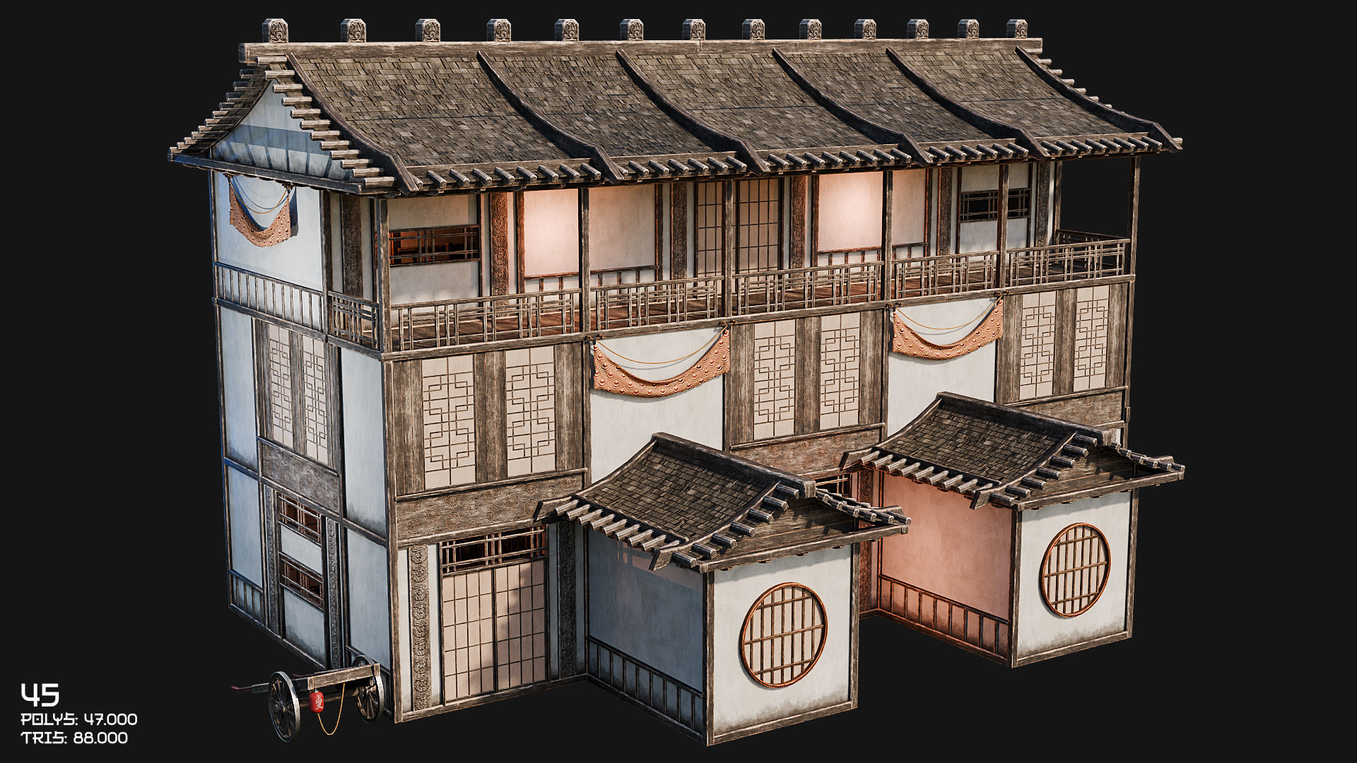 50 JAPAN BUILDINGS - 4K PBR HIGH QUALITY Low-poly 3D model_75