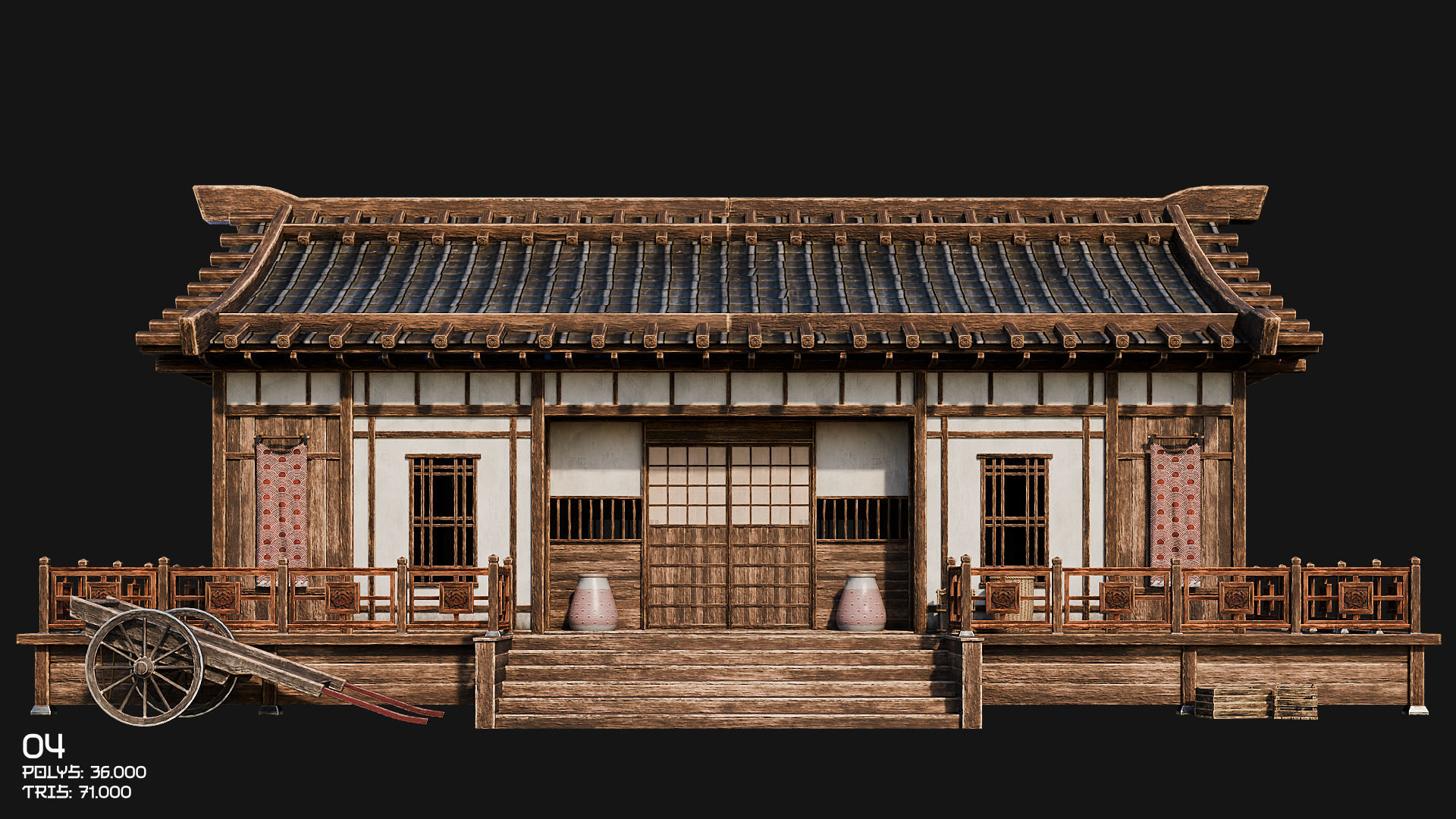50 JAPAN BUILDINGS - 4K PBR HIGH QUALITY Low-poly 3D model_16