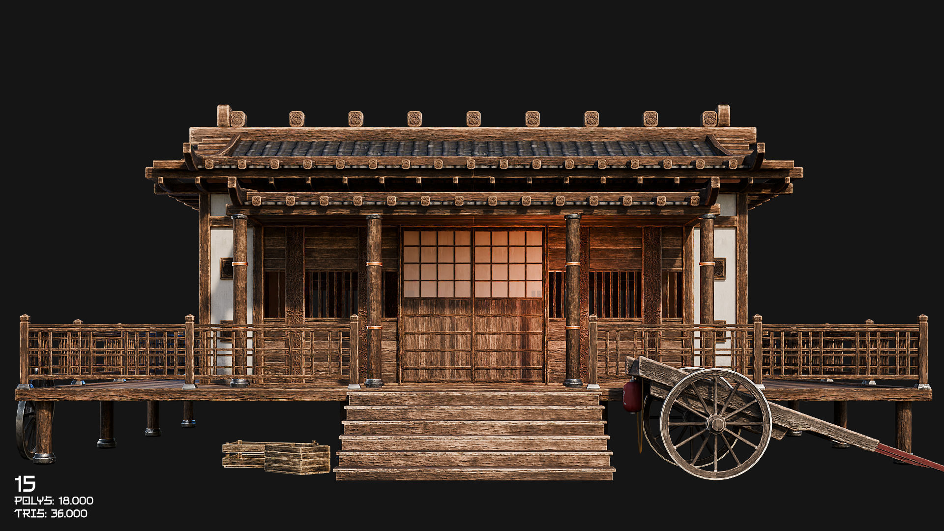 50 JAPAN BUILDINGS - 4K PBR HIGH QUALITY Low-poly 3D model_30