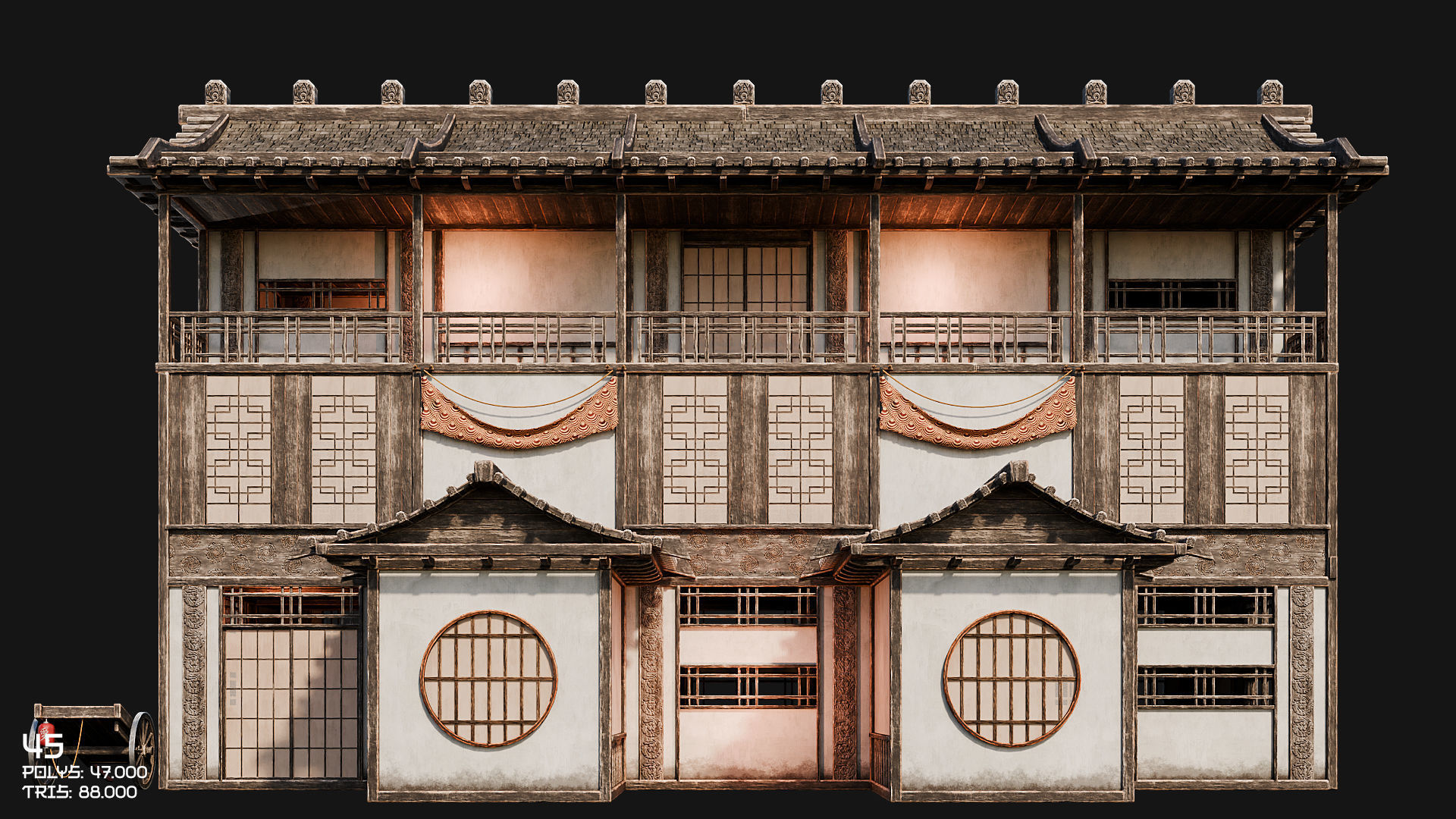 50 JAPAN BUILDINGS - 4K PBR HIGH QUALITY Low-poly 3D model_74