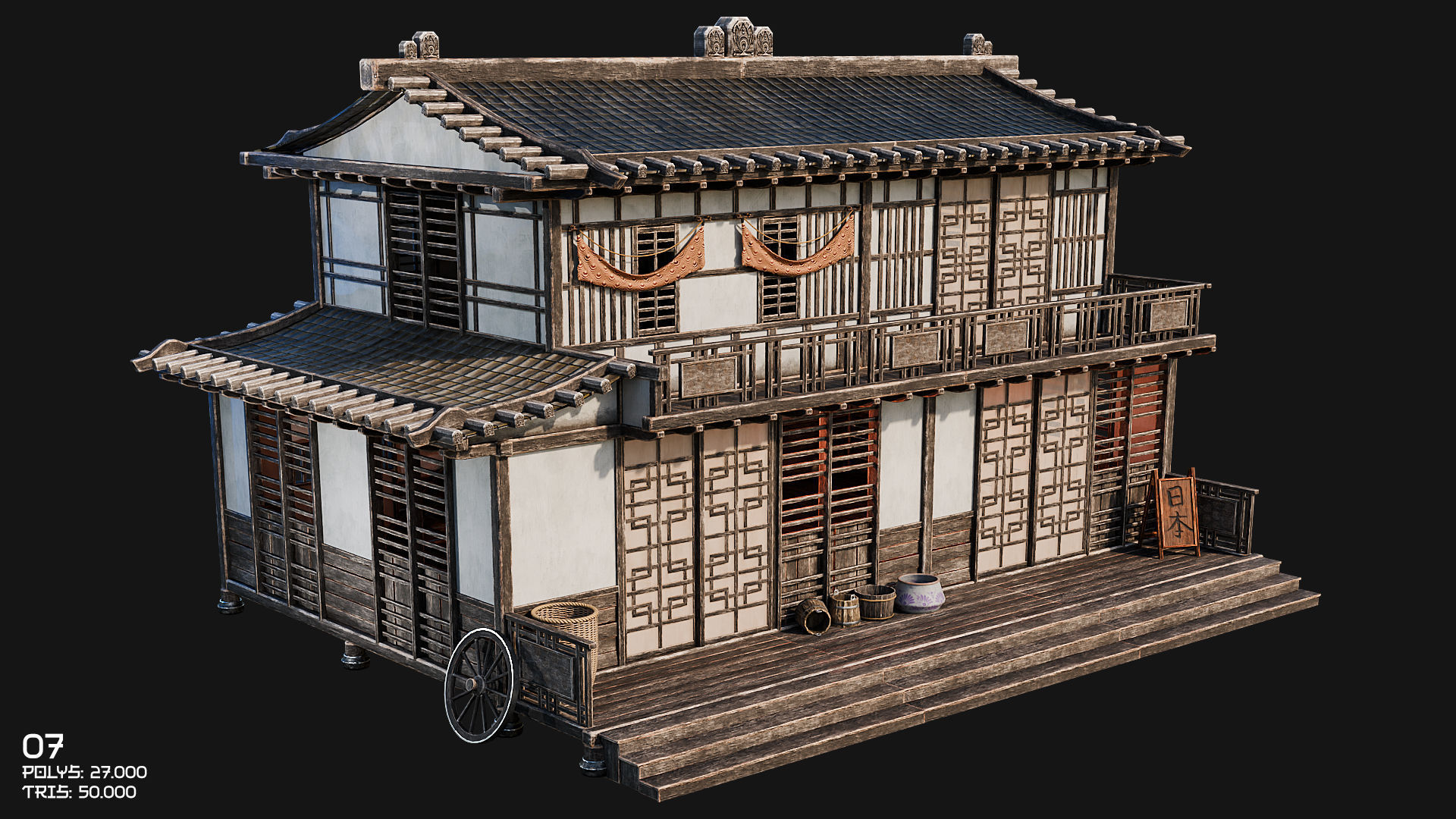50 JAPAN BUILDINGS - 4K PBR HIGH QUALITY Low-poly 3D model_20