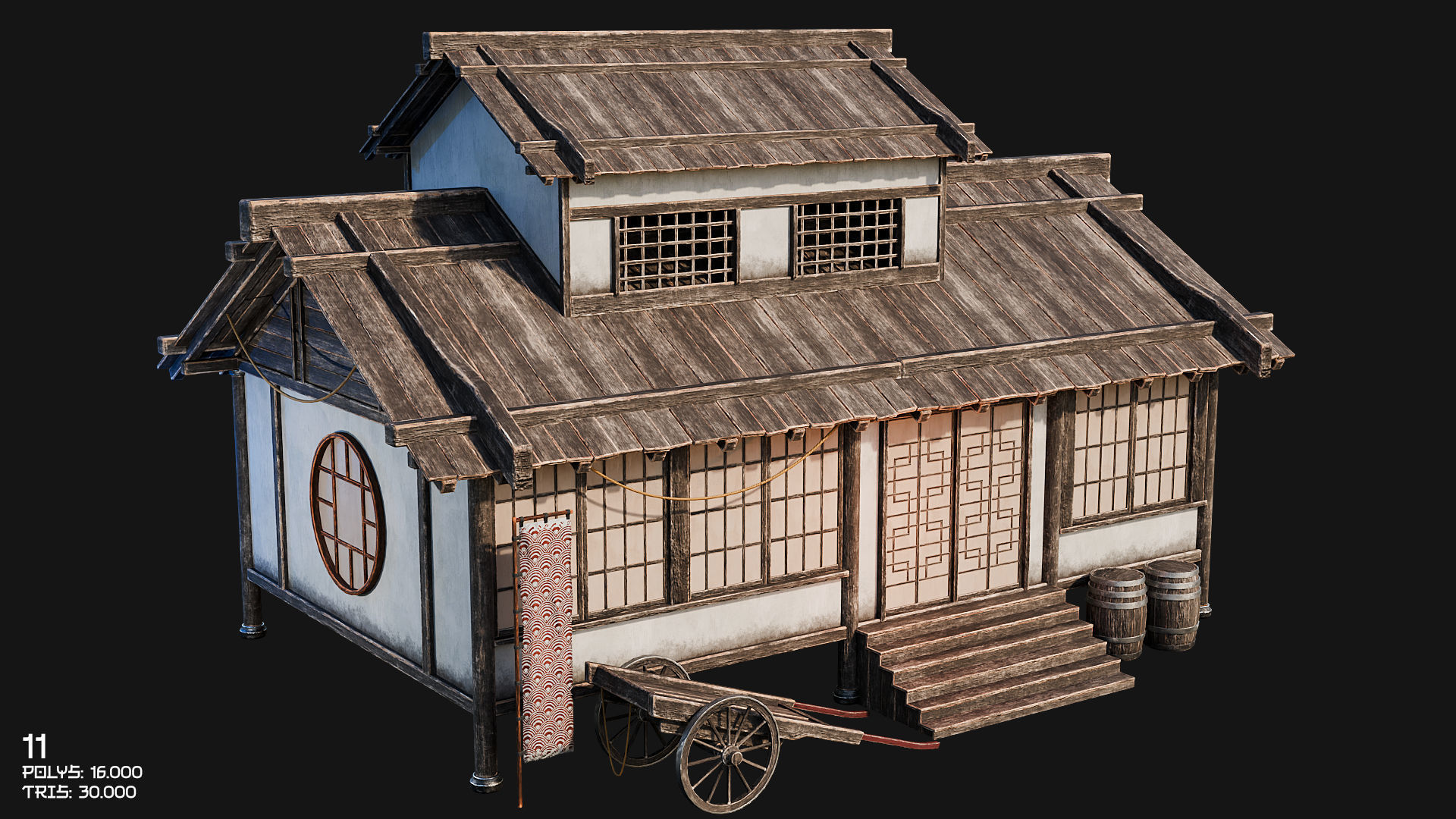 50 JAPAN BUILDINGS - 4K PBR HIGH QUALITY Low-poly 3D model_24