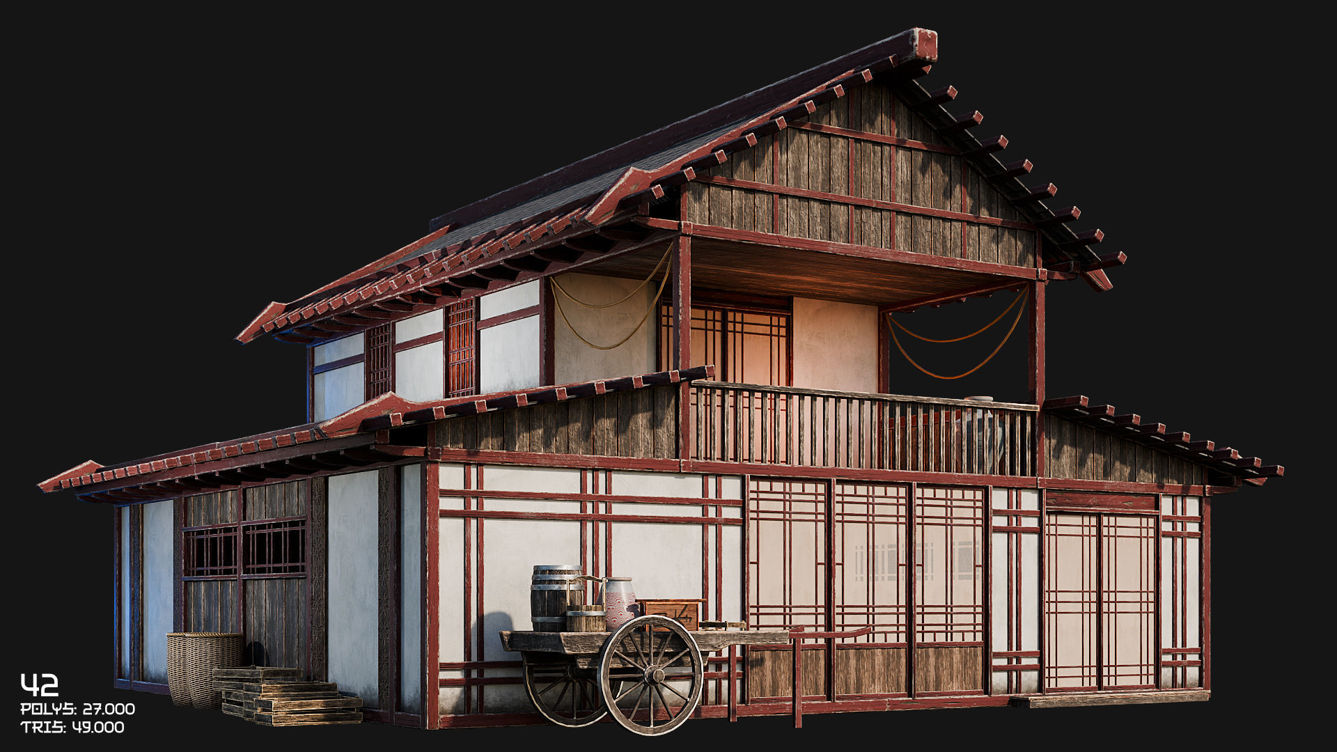 50 JAPAN BUILDINGS - 4K PBR HIGH QUALITY Low-poly 3D model_68