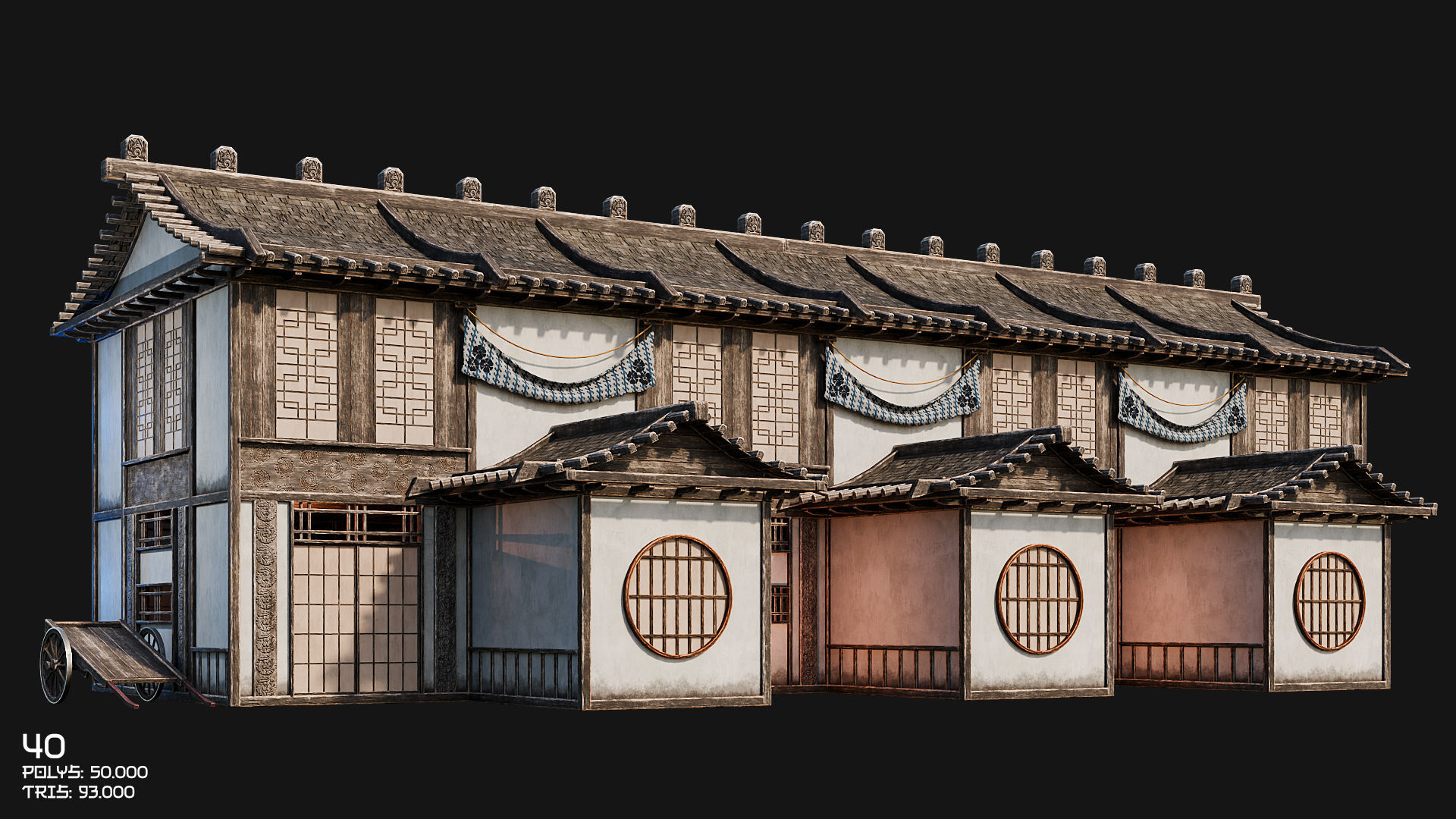 50 JAPAN BUILDINGS - 4K PBR HIGH QUALITY Low-poly 3D model_64