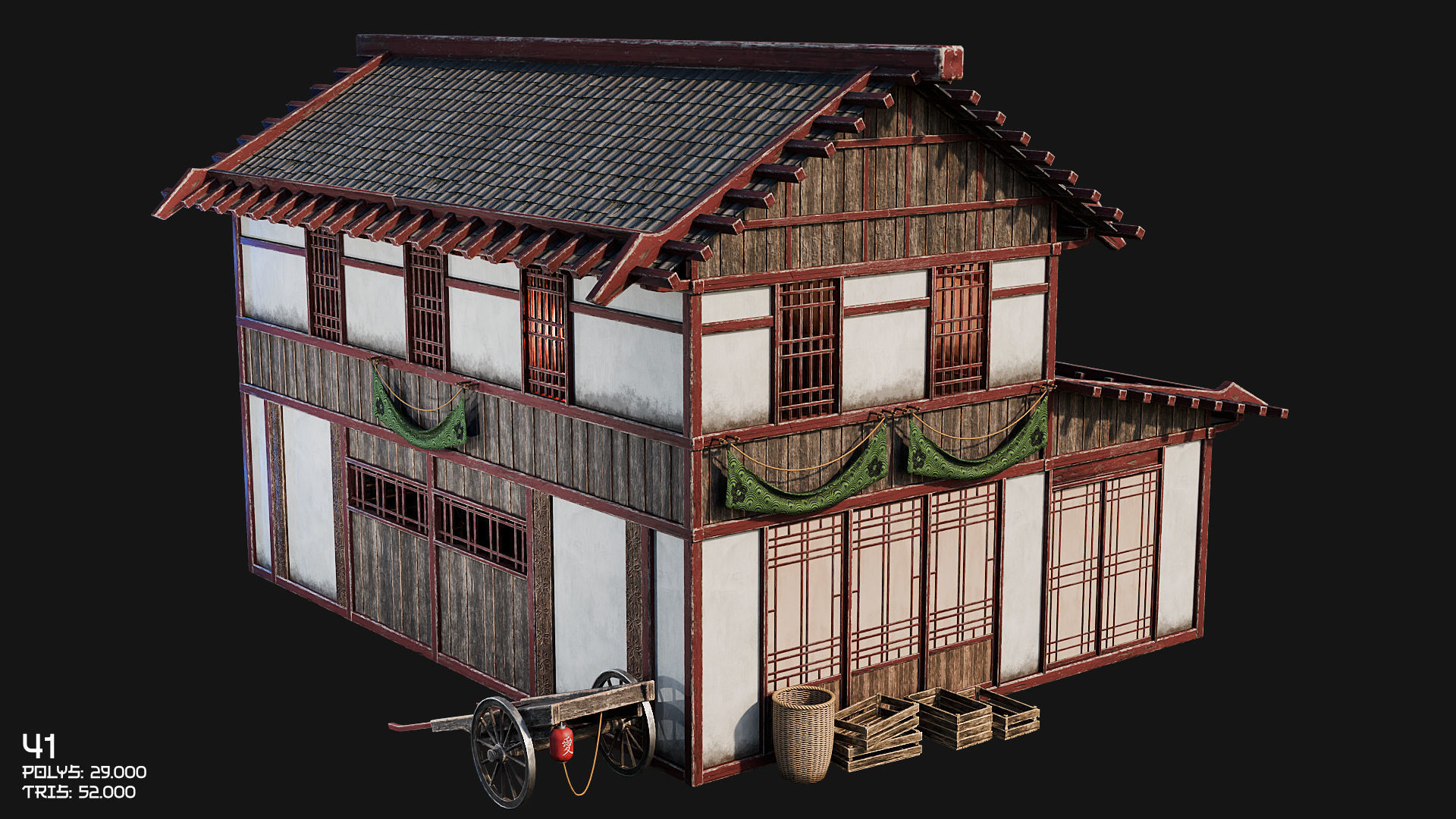 50 JAPAN BUILDINGS - 4K PBR HIGH QUALITY Low-poly 3D model_67