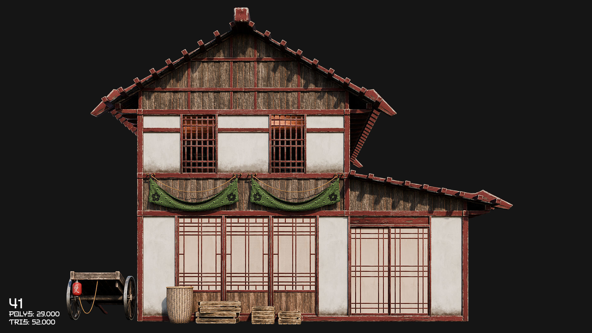 50 JAPAN BUILDINGS - 4K PBR HIGH QUALITY Low-poly 3D model_66
