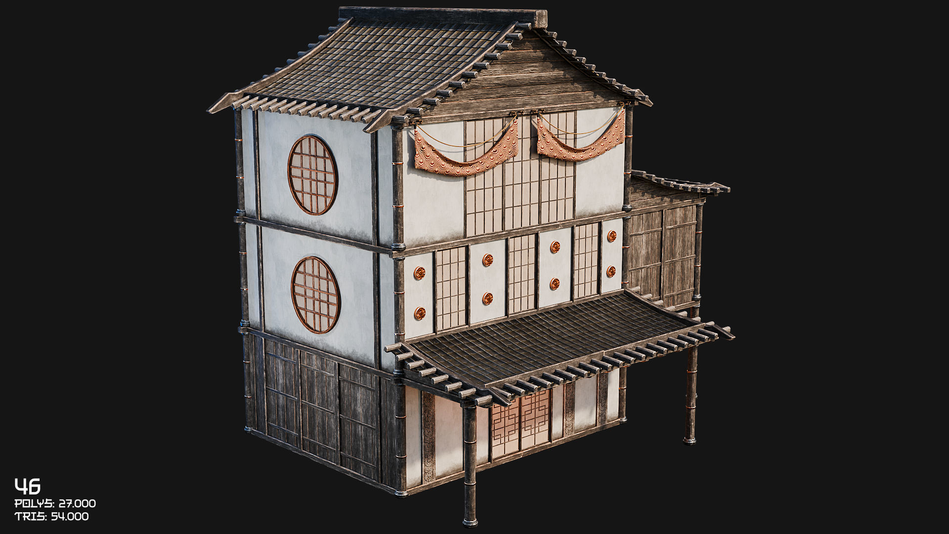 50 JAPAN BUILDINGS - 4K PBR HIGH QUALITY Low-poly 3D model_76
