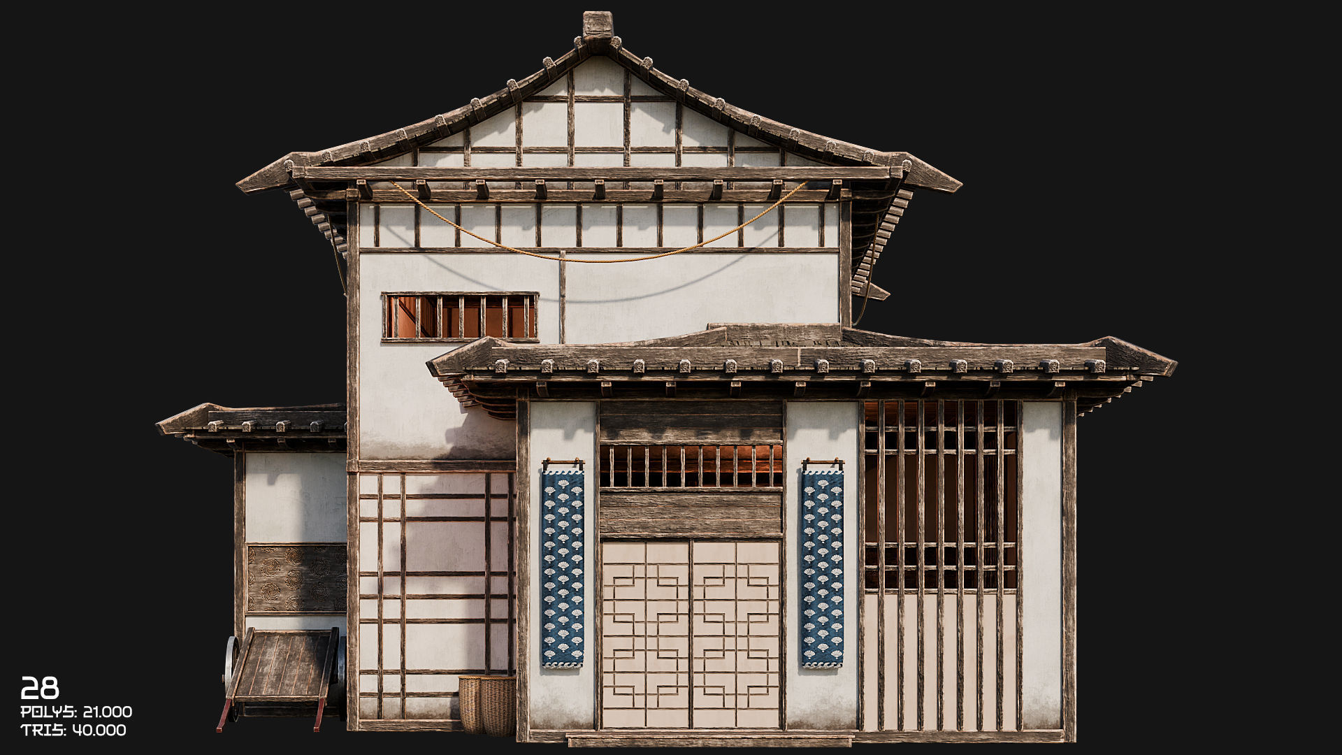 50 JAPAN BUILDINGS - 4K PBR HIGH QUALITY Low-poly 3D model_46