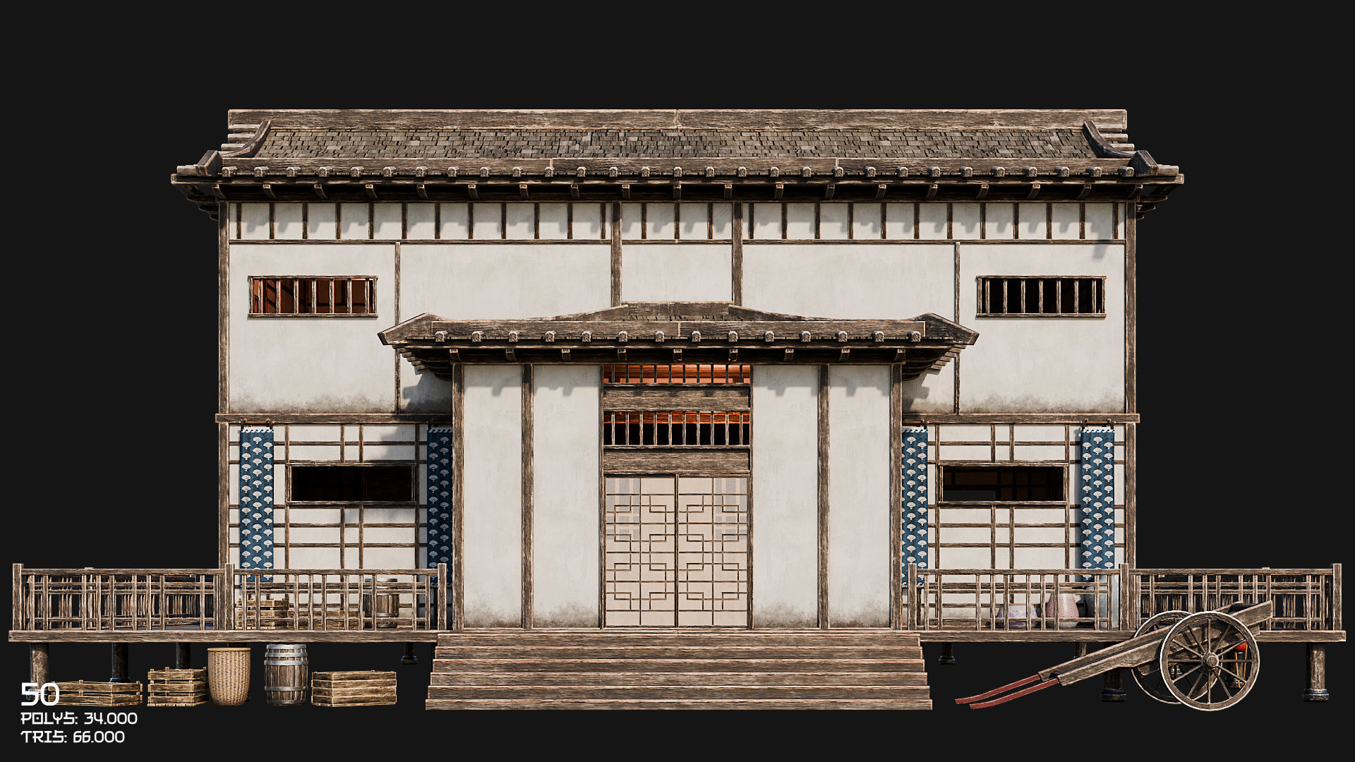 50 JAPAN BUILDINGS - 4K PBR HIGH QUALITY Low-poly 3D model_84