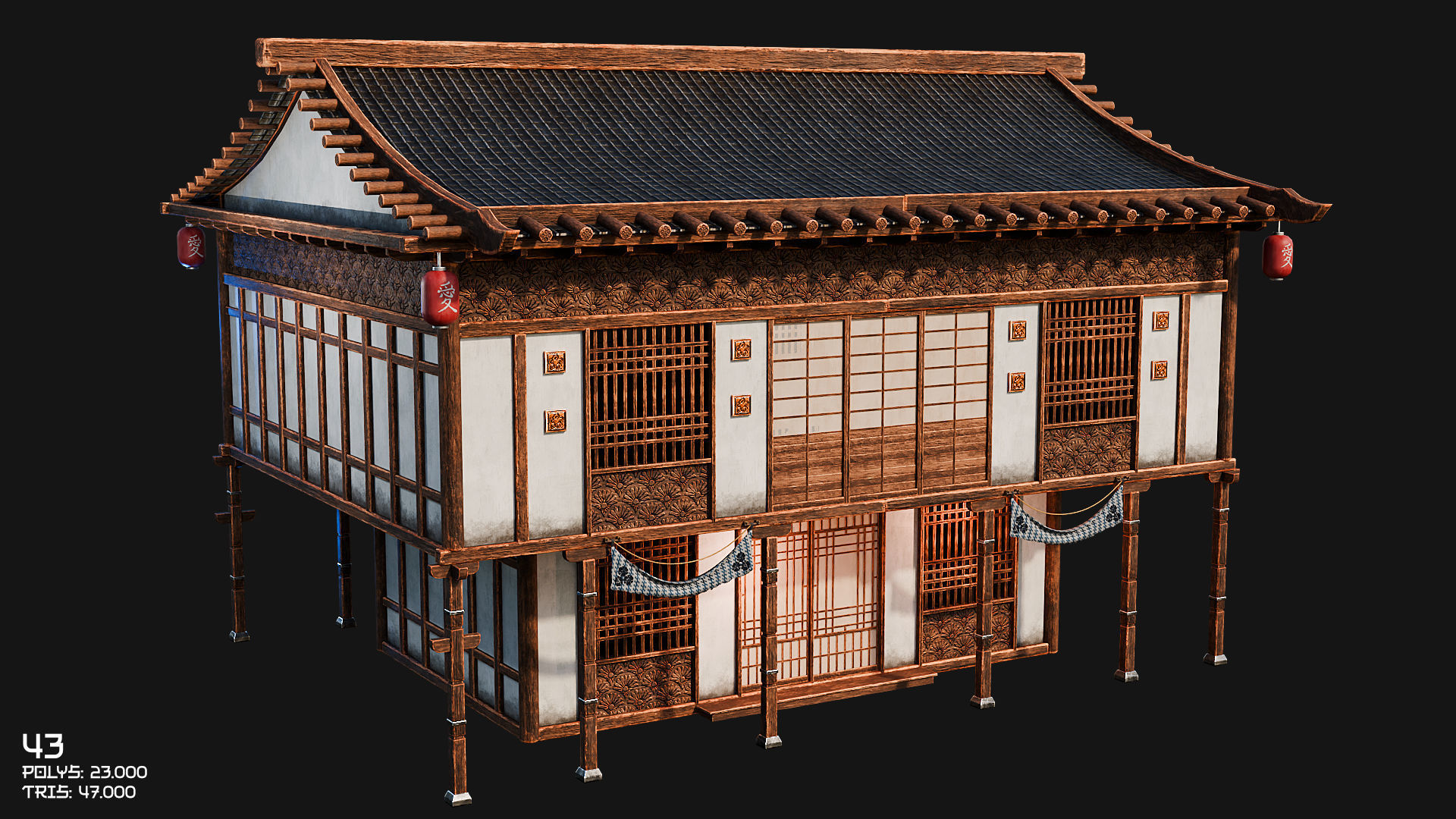50 JAPAN BUILDINGS - 4K PBR HIGH QUALITY Low-poly 3D model_71