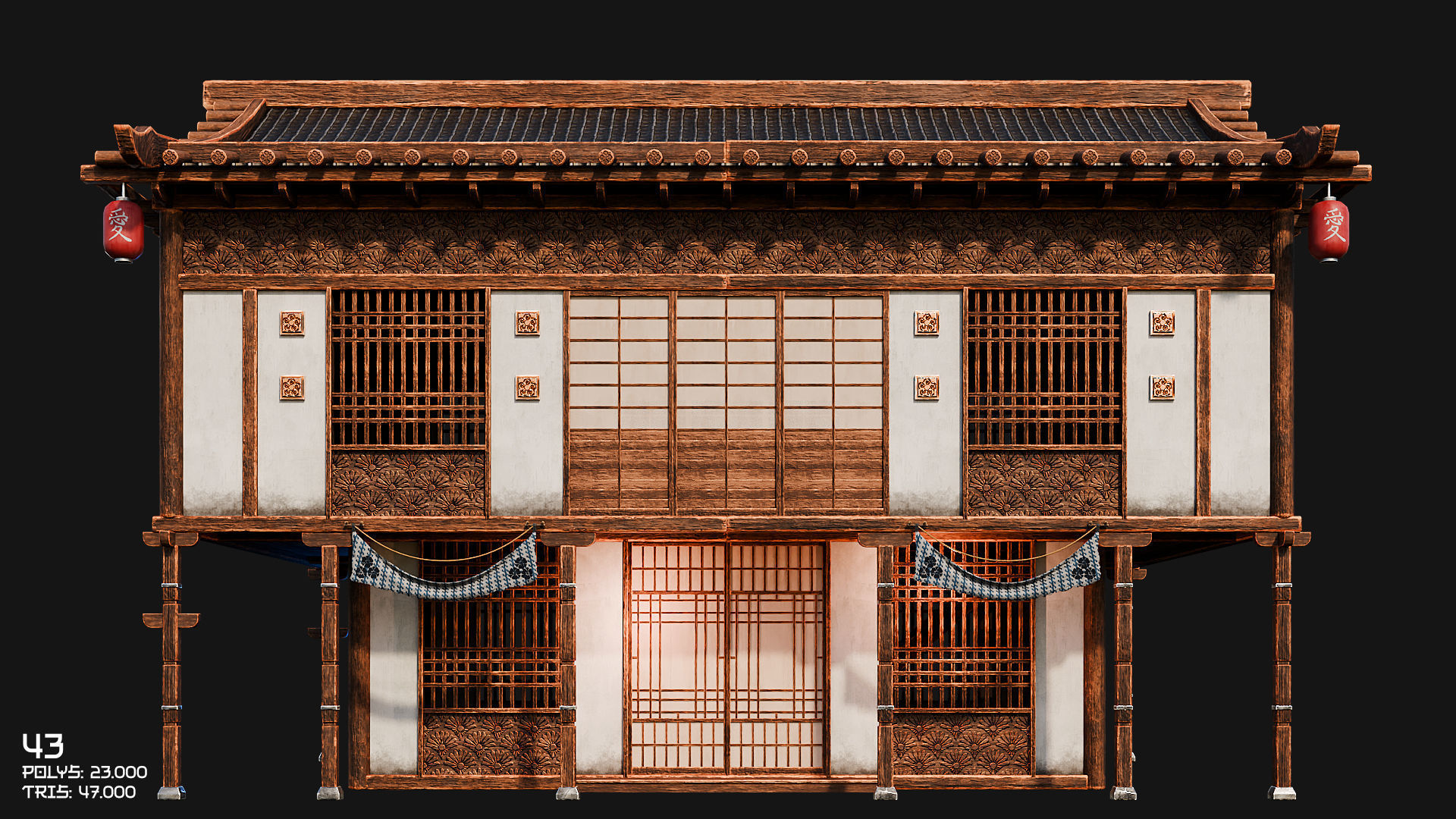 50 JAPAN BUILDINGS - 4K PBR HIGH QUALITY Low-poly 3D model_70