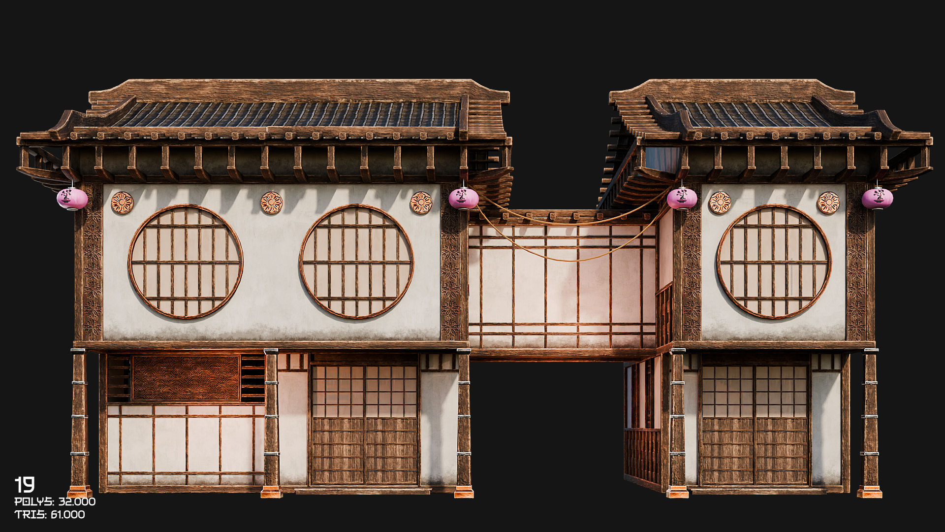 50 JAPAN BUILDINGS - 4K PBR HIGH QUALITY Low-poly 3D model_35