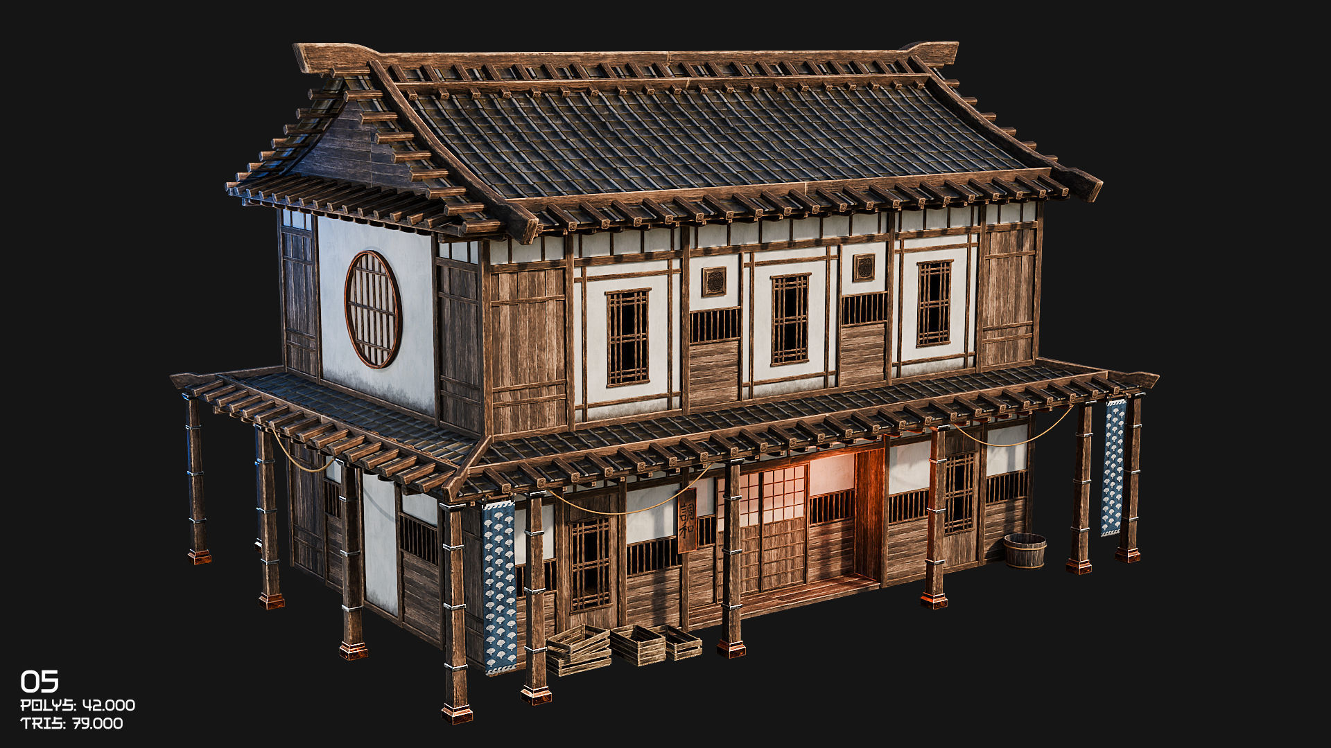 50 JAPAN BUILDINGS - 4K PBR HIGH QUALITY Low-poly 3D model_18