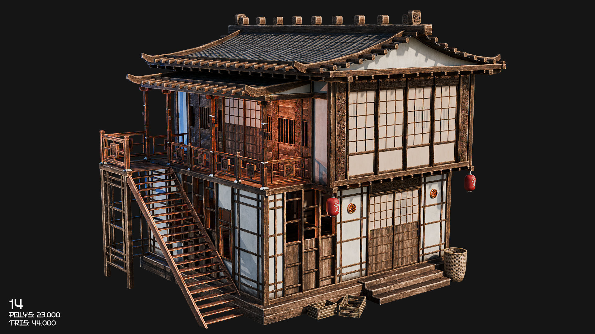50 JAPAN BUILDINGS - 4K PBR HIGH QUALITY Low-poly 3D model_28
