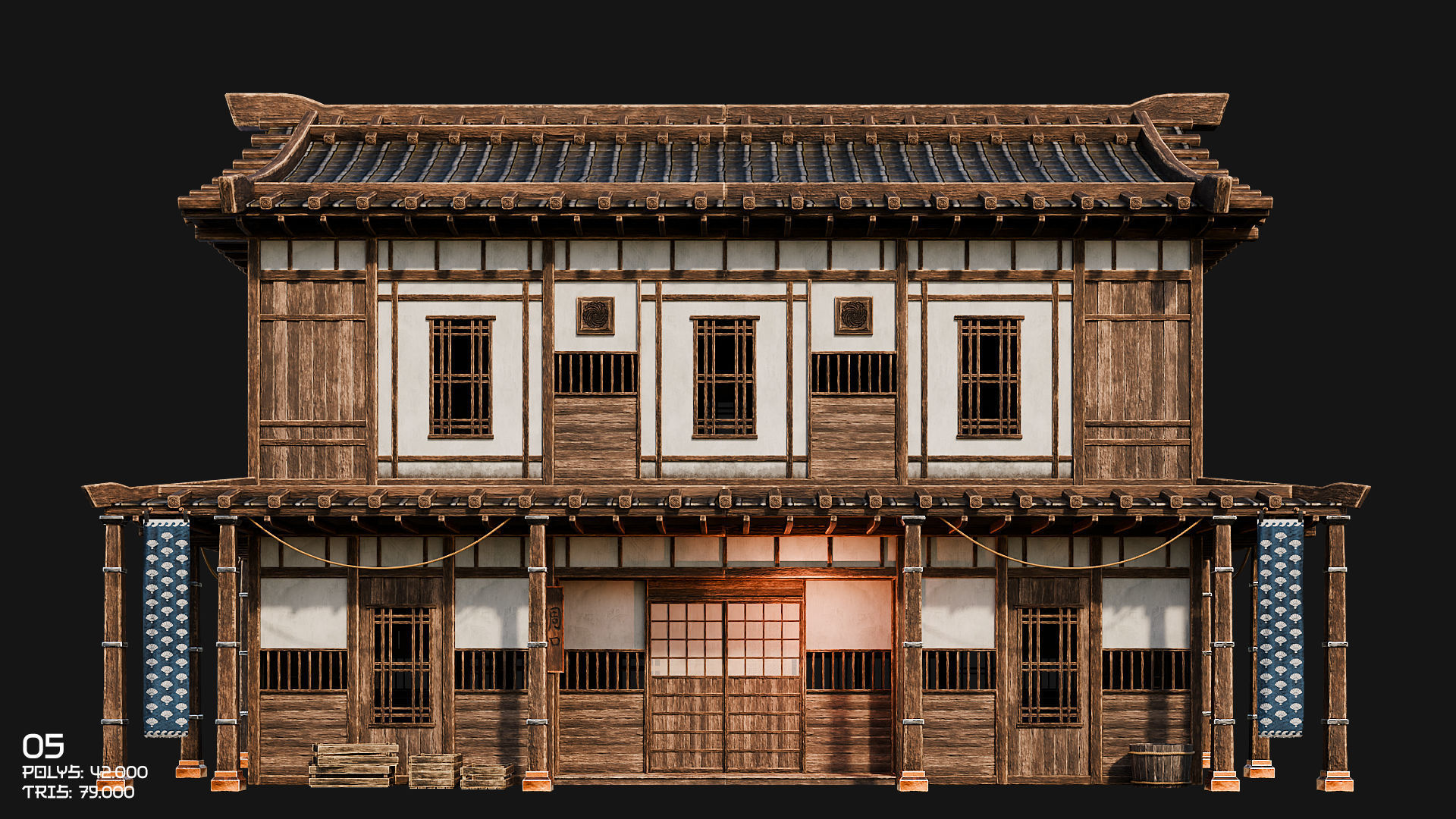 50 JAPAN BUILDINGS - 4K PBR HIGH QUALITY Low-poly 3D model_17