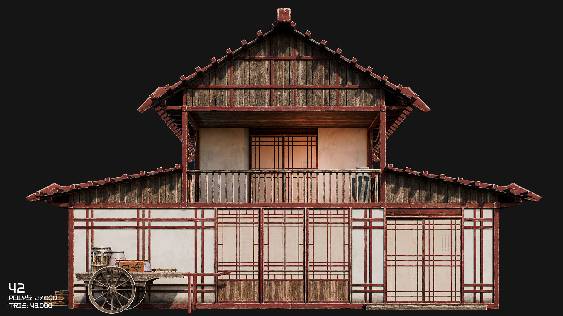 50 JAPAN BUILDINGS - 4K PBR HIGH QUALITY Low-poly 3D model_69