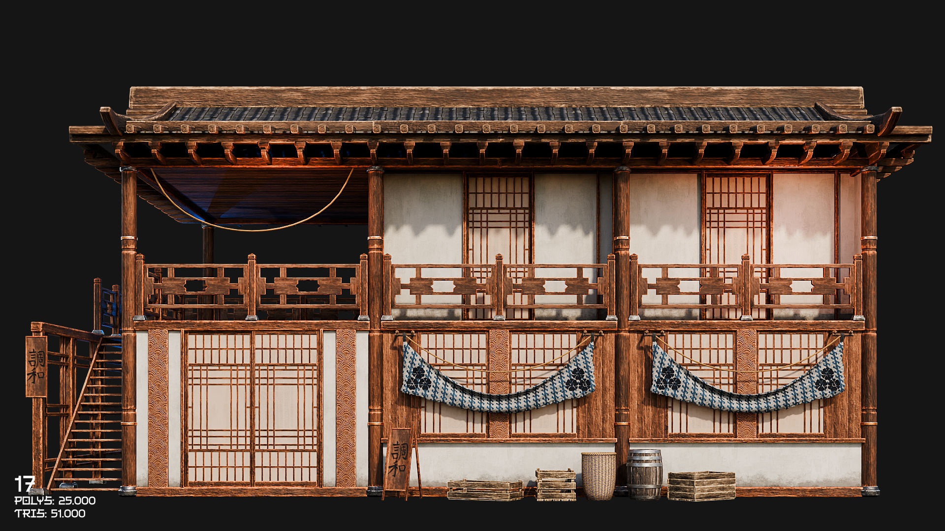 50 JAPAN BUILDINGS - 4K PBR HIGH QUALITY Low-poly 3D model_33
