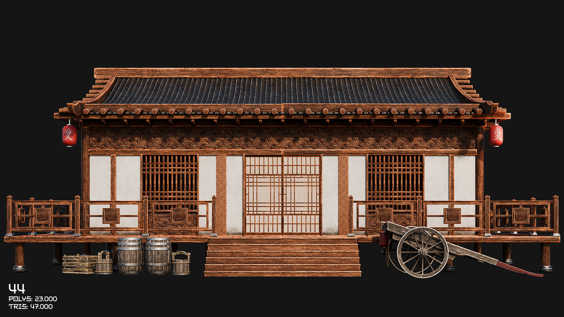 50 JAPAN BUILDINGS - 4K PBR HIGH QUALITY Low-poly 3D model_72