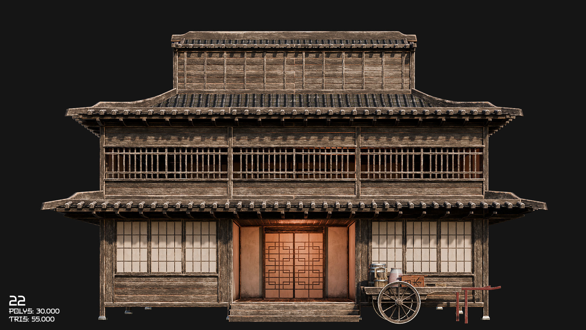 50 JAPAN BUILDINGS - 4K PBR HIGH QUALITY Low-poly 3D model_39
