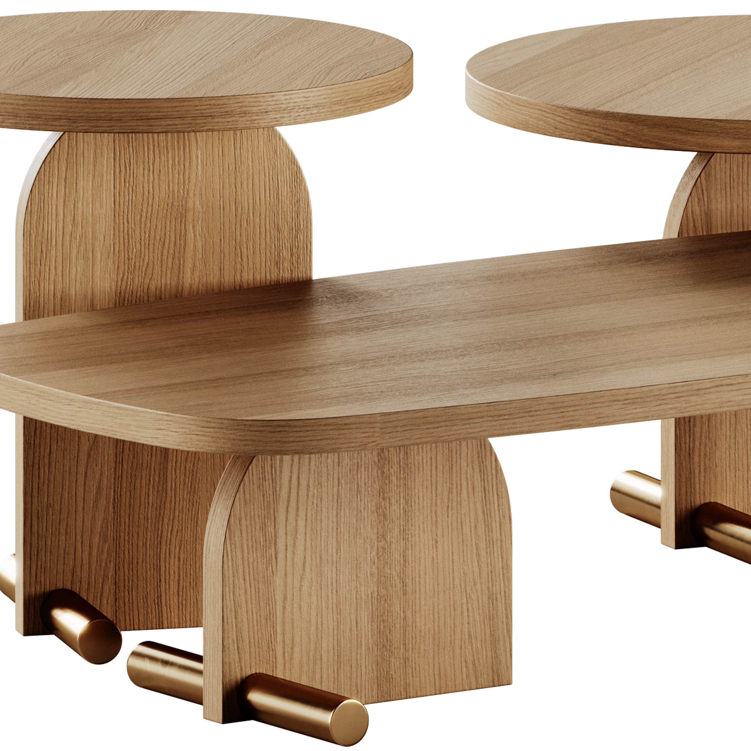 Nomon Nova Side and Coffee Table 3D model_4