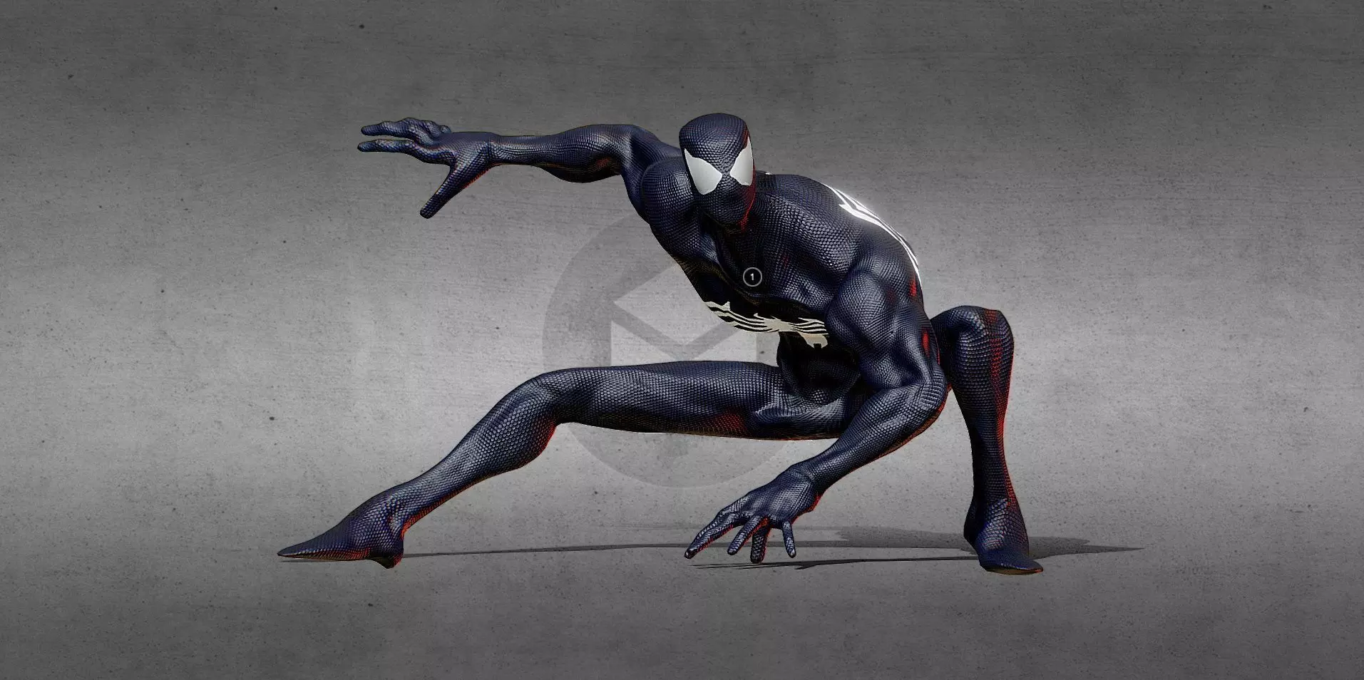 Spider Man Gameready Low-poly 3D model_0