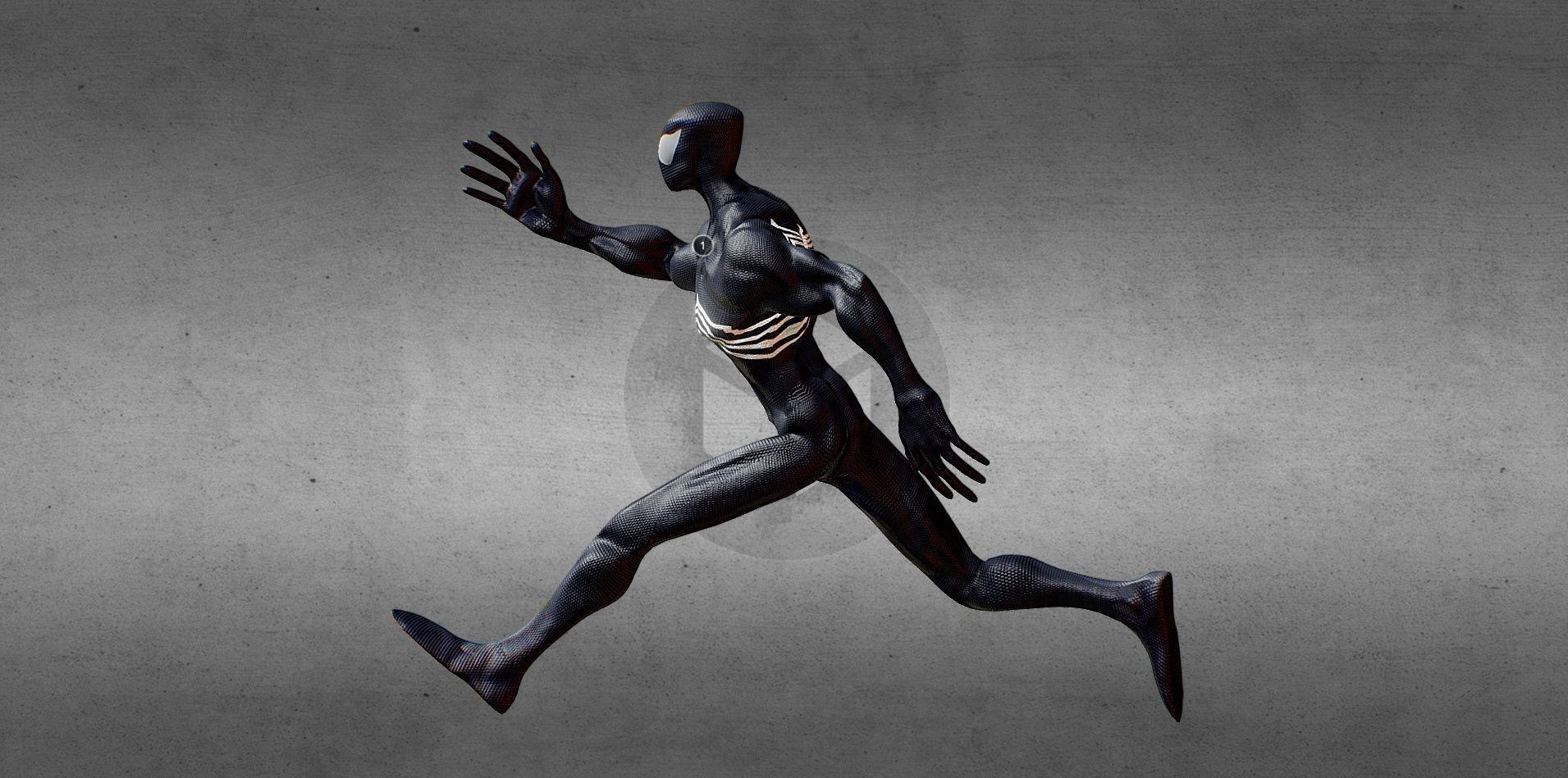 Spider Man Gameready Low-poly 3D model_4