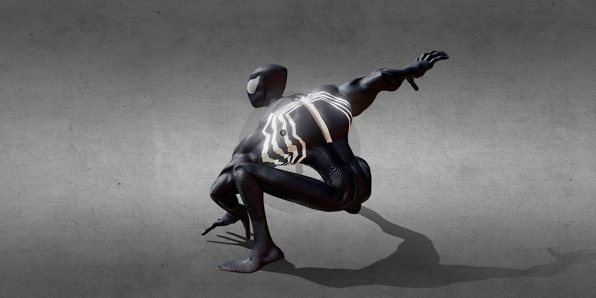 Spider Man Gameready Low-poly 3D model_3