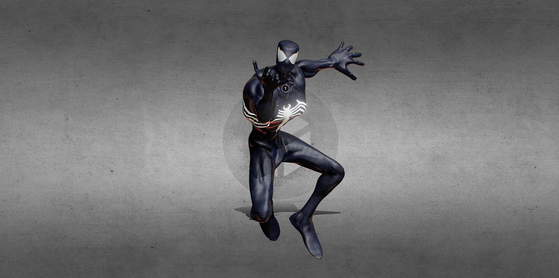 Spider Man Gameready Low-poly 3D model_5