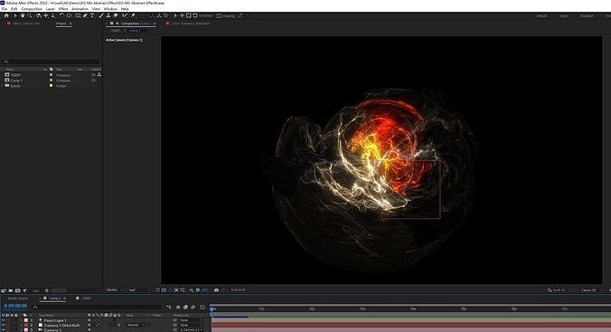Beautiful and gorgeous abstract aurora energy effect 3D model