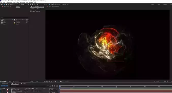 Beautiful and gorgeous abstract aurora energy effect