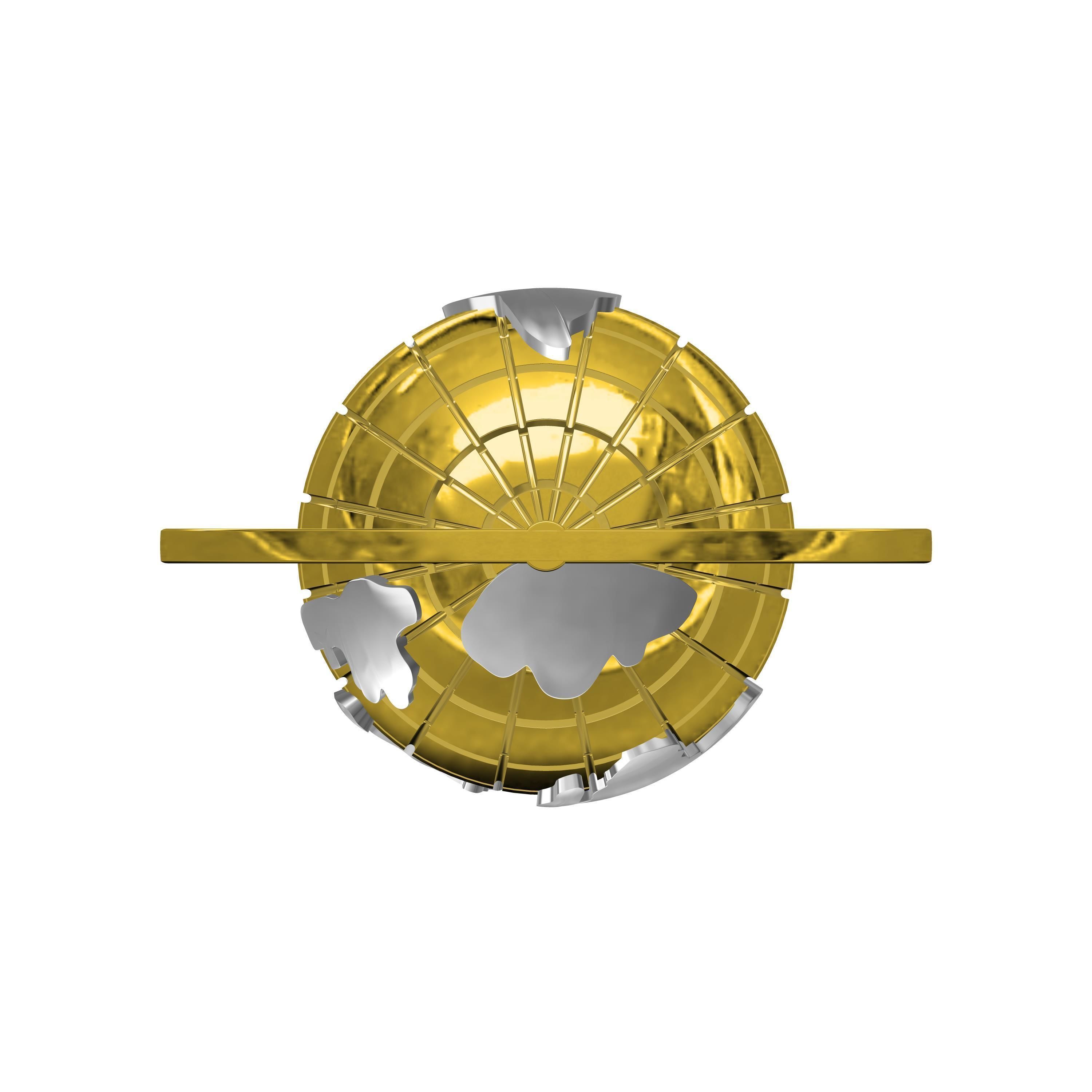 World is your pendant without Diamond 3D print model_2