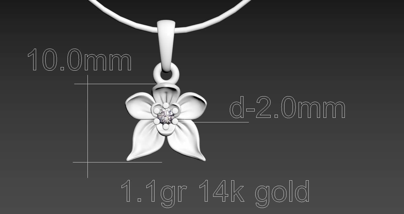 PENDANTS FLOWERS 3D print model_48