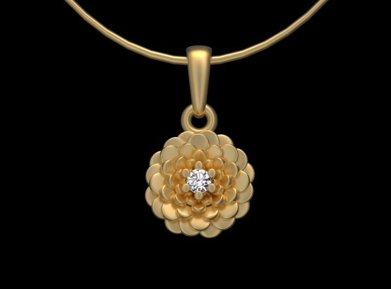 PENDANTS FLOWERS 3D print model_11