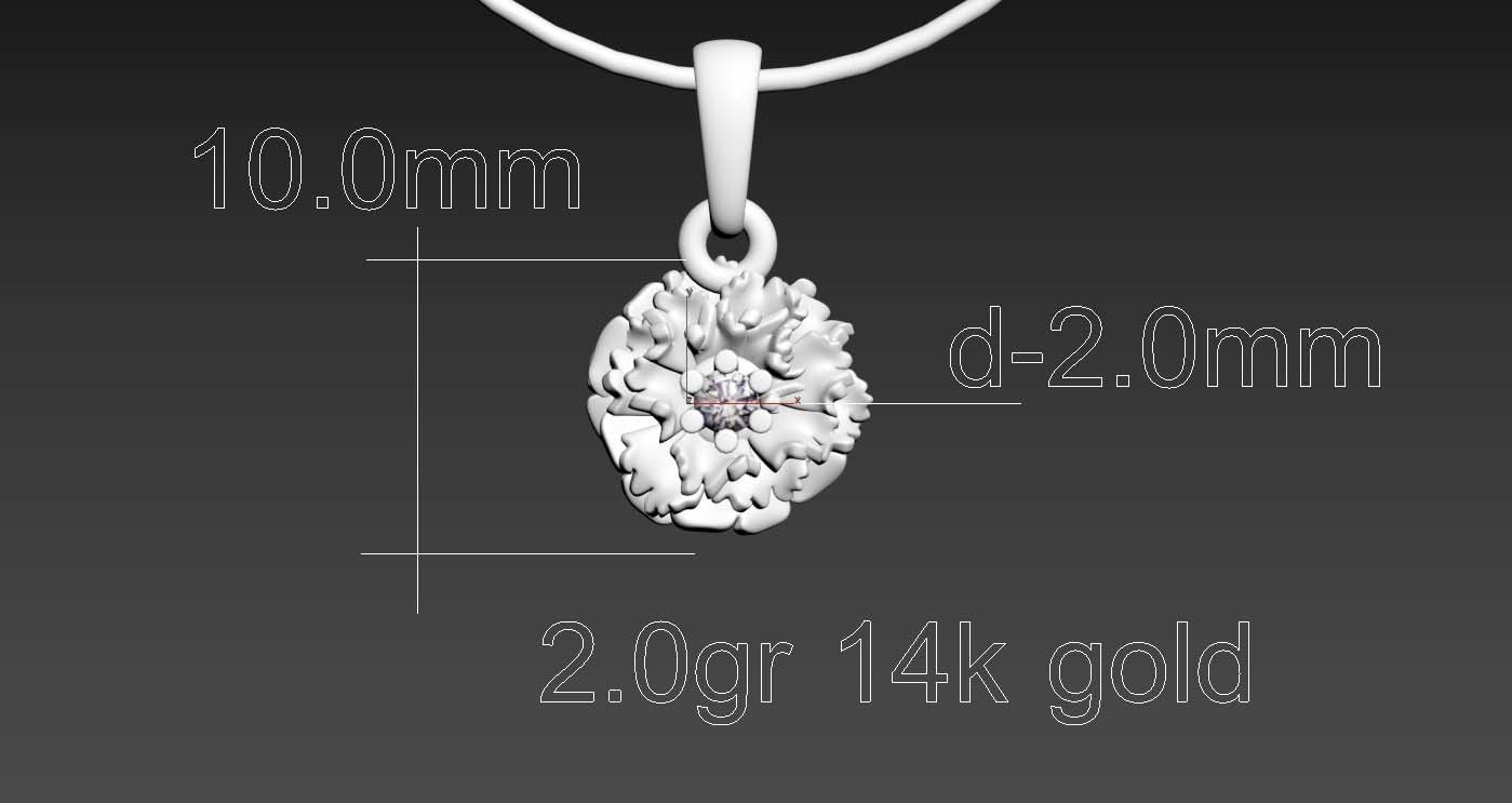 PENDANTS FLOWERS 3D print model_80