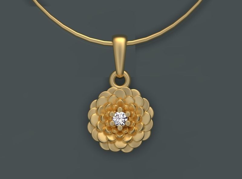 PENDANTS FLOWERS 3D print model_12
