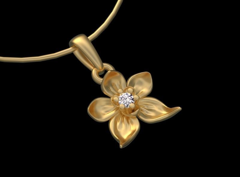 PENDANTS FLOWERS 3D print model_41